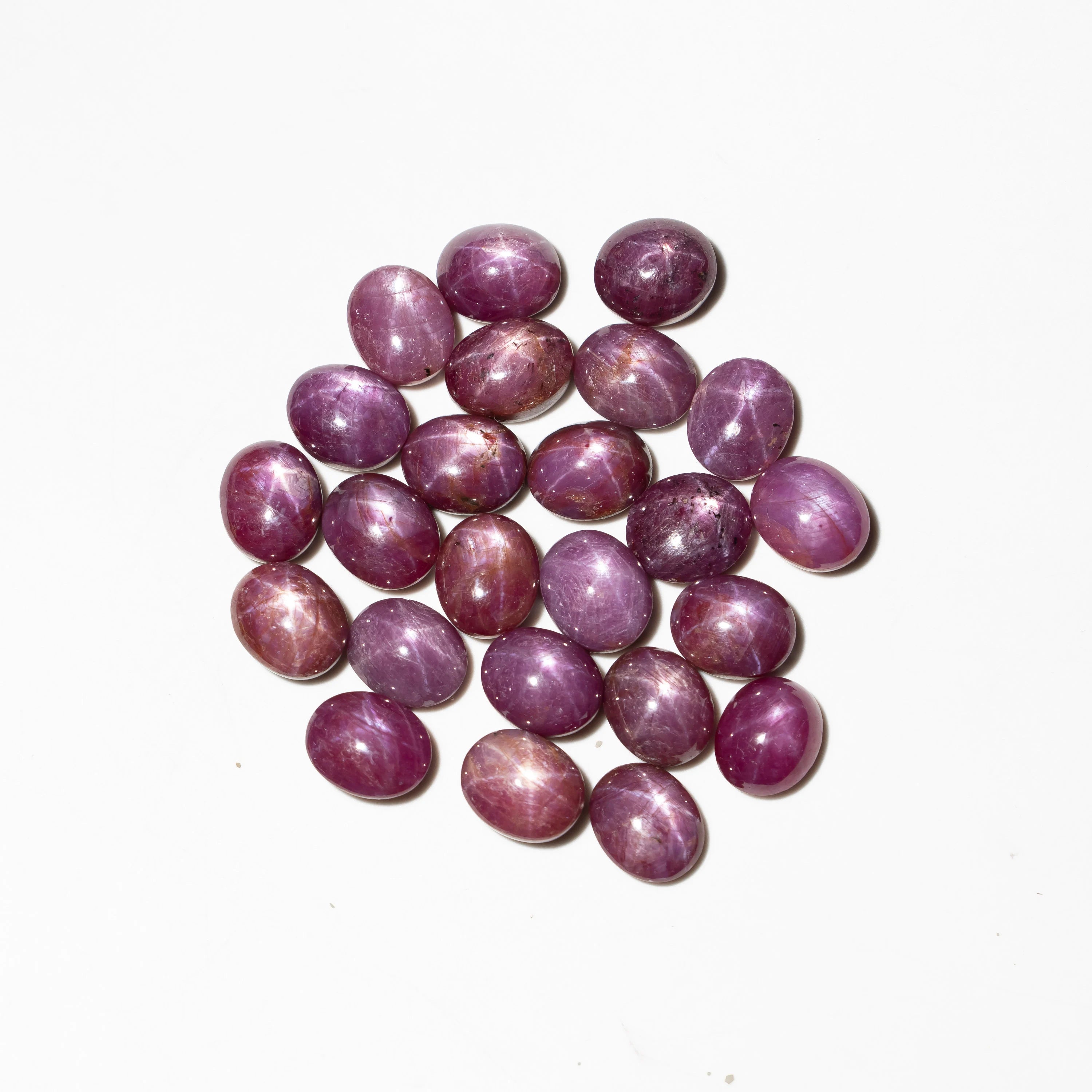 Natural Star Ruby Cabochon, Smooth Oval Cabochons, 9x11 mm Oval Shape Ruby, SKU2330