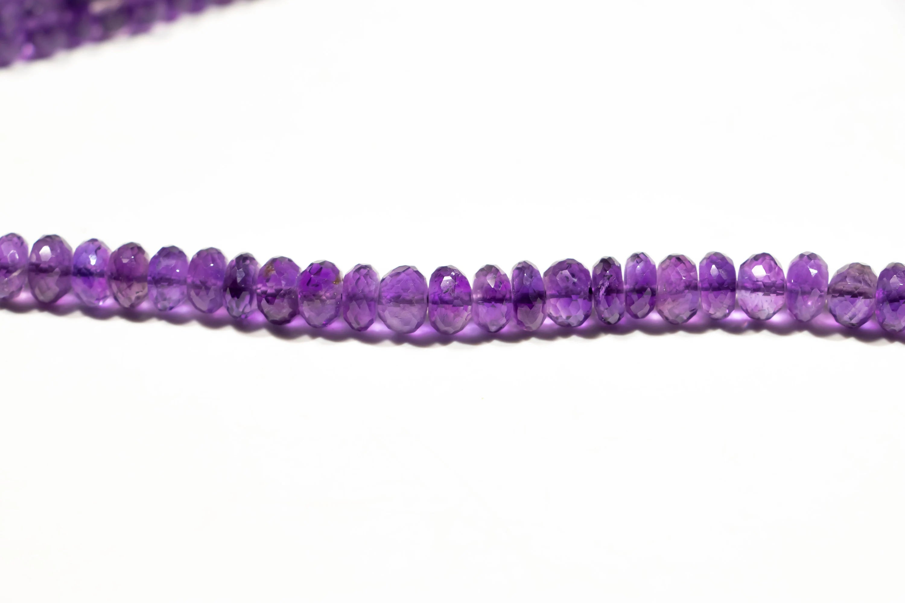 AA Quality Pink Amethyst Faceted Rondelle Beads, Natural Amethyst Gemstone, Unique Beads Supplier, SKU2328