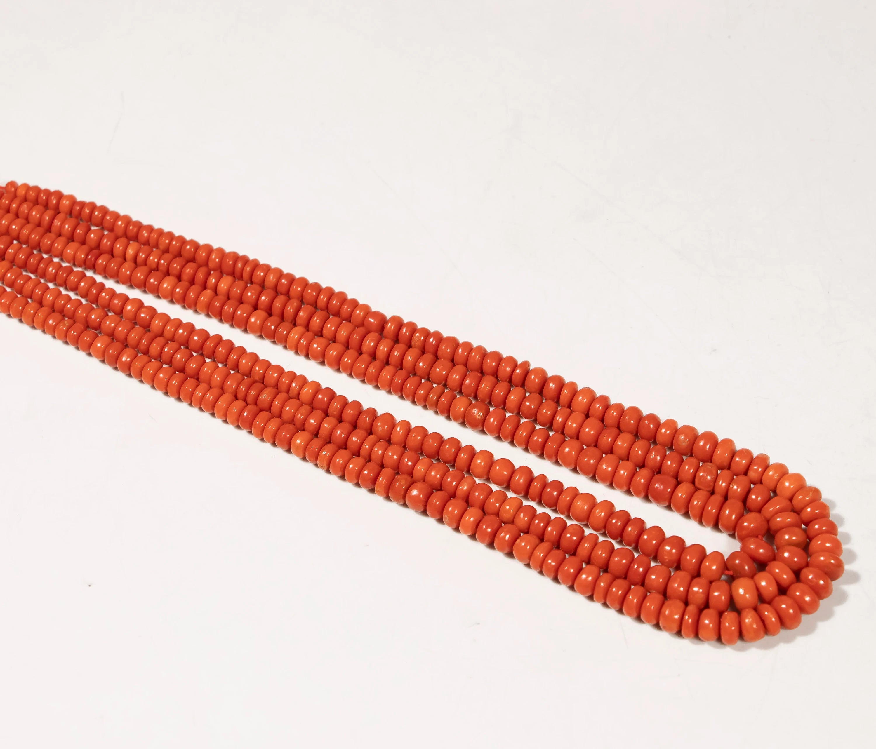 Natural Coral Smooth Rondelle Gemstone Beads, Unique Gemstone Beads, SKU2318