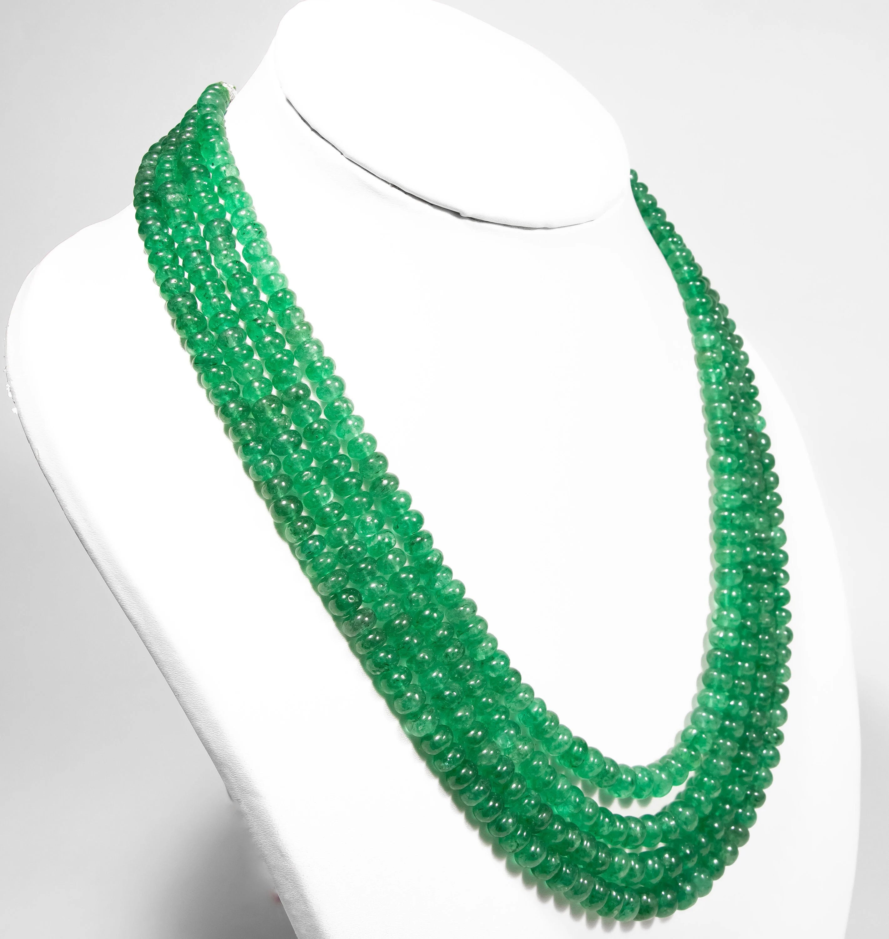 Strawberry Quartz Smooth Rondelle Beads Necklace, Natural Quartz Gemstone Beads, SKU2333