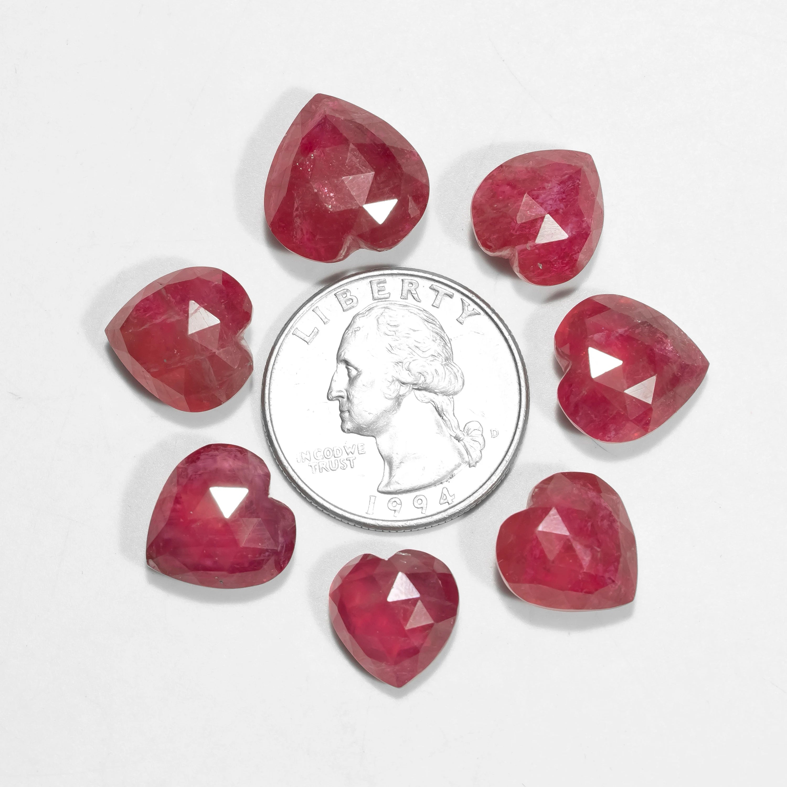 Unique AA Quality Ruby Heart Shape Gemstone Natural Red Ruby, SKU2343