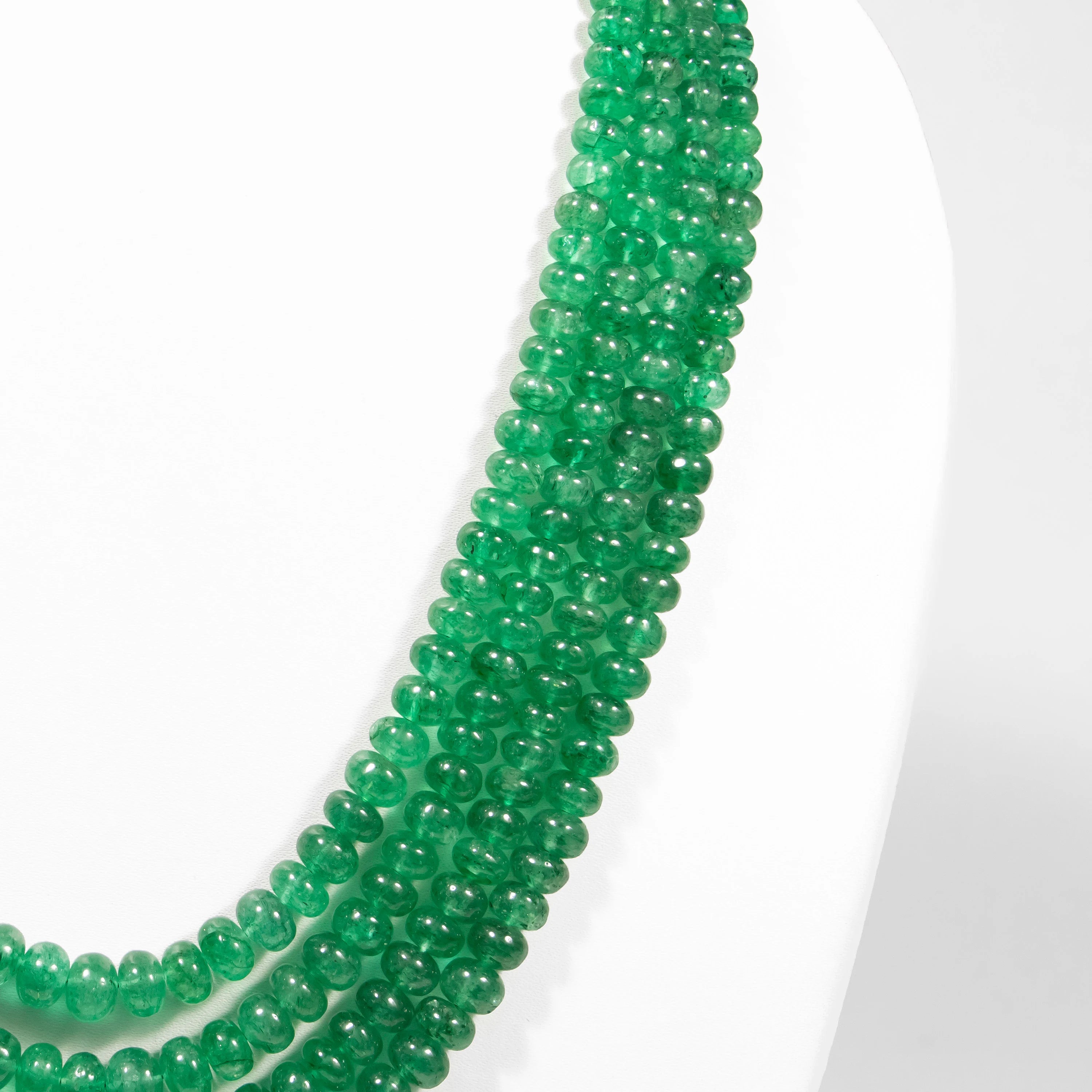 Strawberry Quartz Smooth Rondelle Beads Necklace, Natural Quartz Gemstone Beads, SKU2333