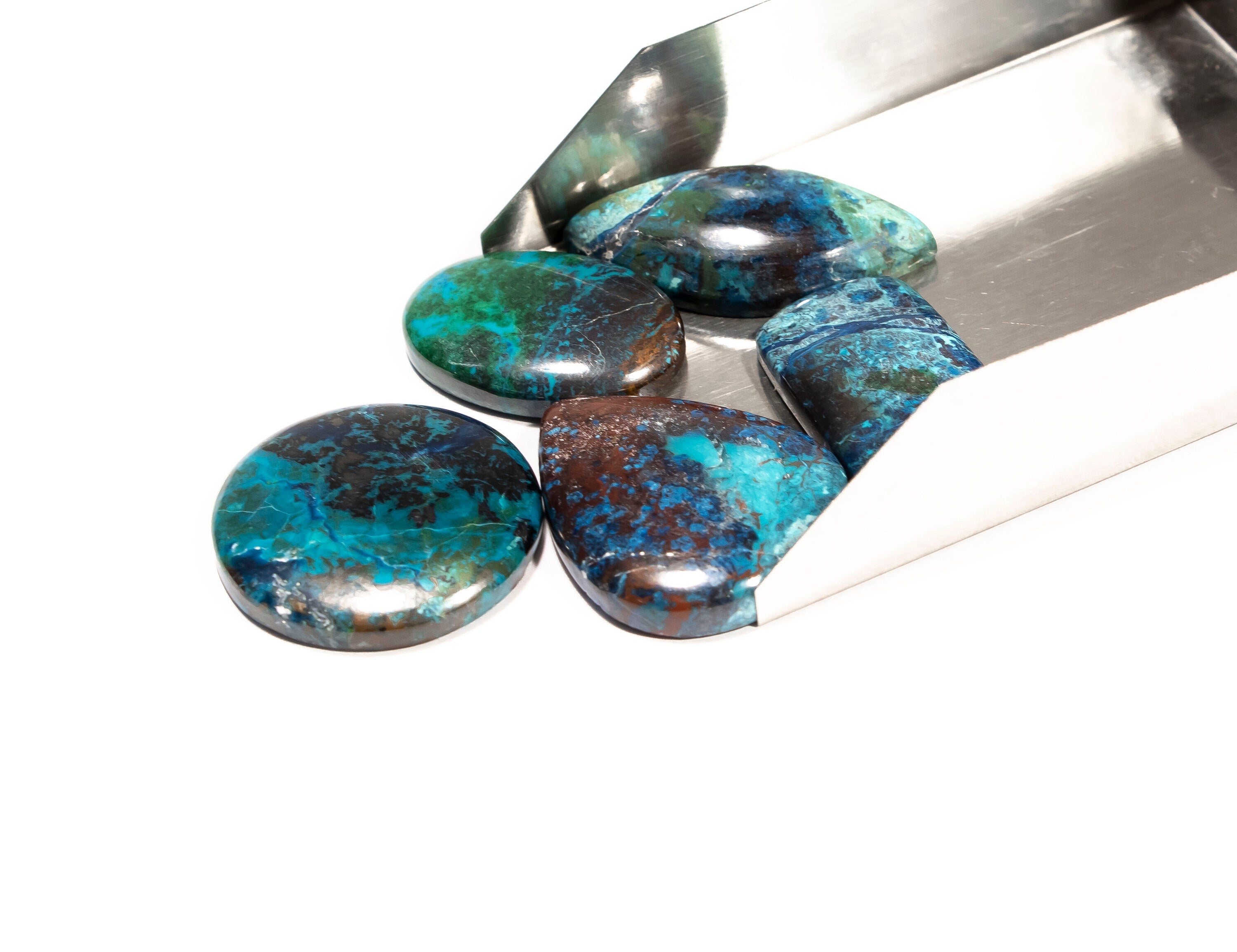 Shattuckite Smooth Cabochon, Shattuckite Mix Shape Cabochon Gemstone, SKU2357