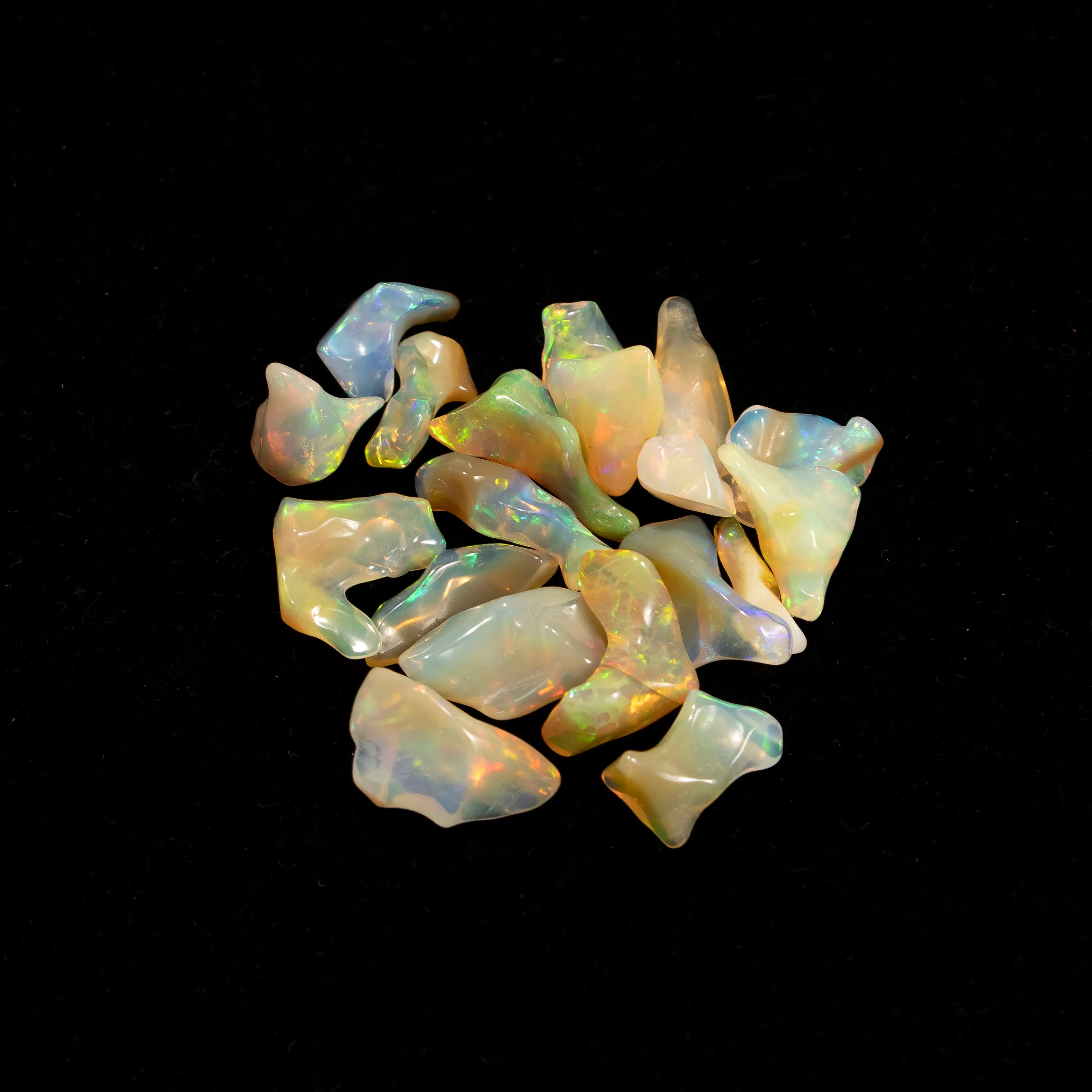 Ethiopian Opal Smooth Unshaped Free Forms, 3.5x6 mm To 10x19 mm, SKU2339