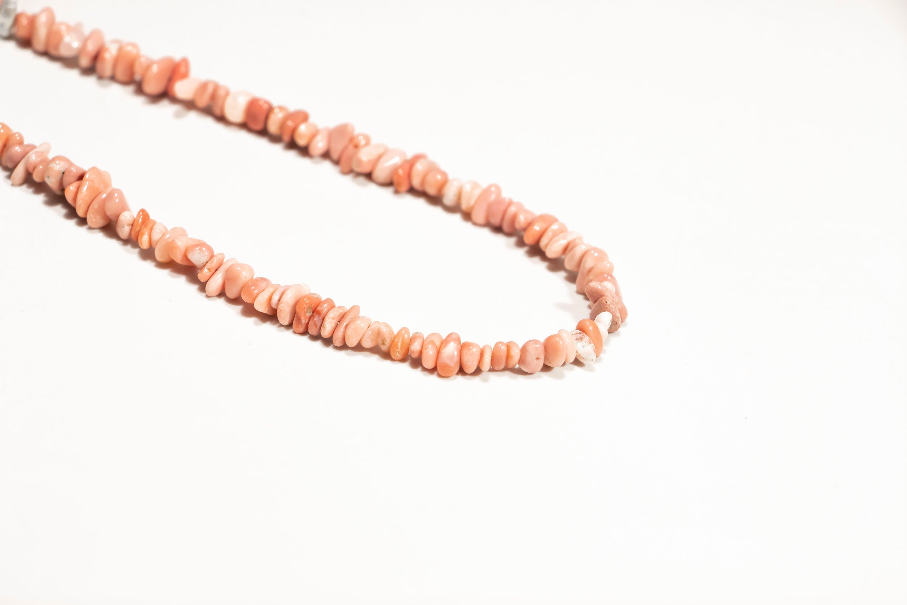 Peach Opal Smooth Uncut Chips Beads, Peach Opal Smooth Beads, Peach Opal Uncut Beads, Peach Opal Jewelry Making Beads, SKU2201