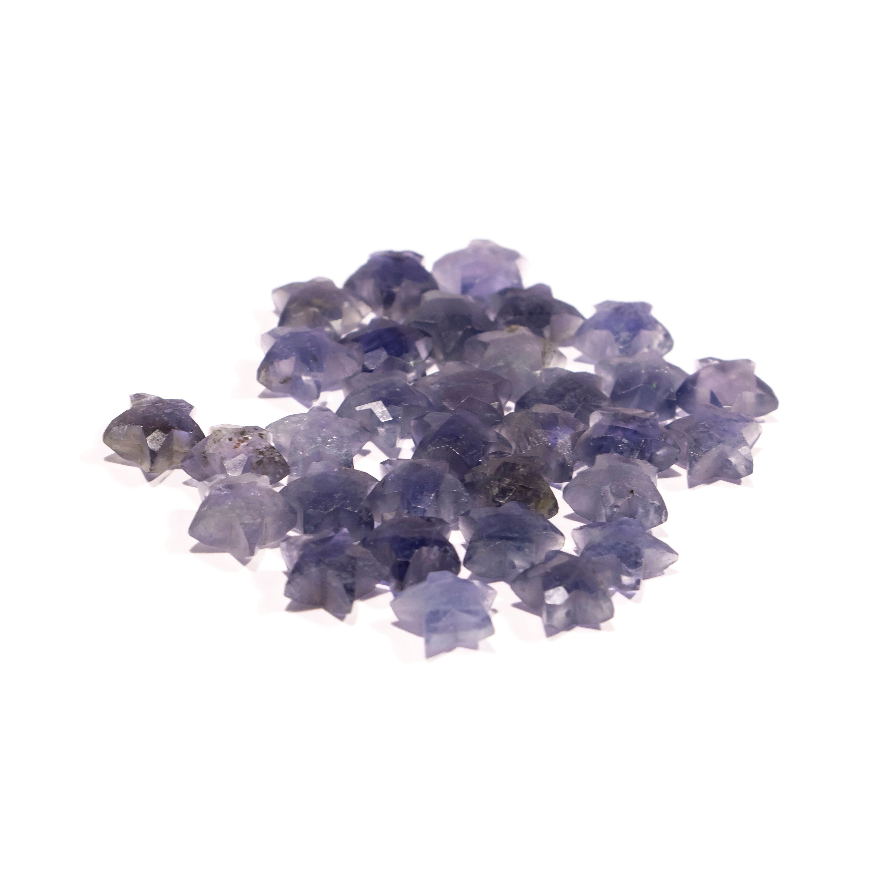 AA Quality Iolite Faceted Star Gemstone, Iolite Star stone, Iolite Faceted Stone, Iolite Jewelry Making Drilled Gemstone