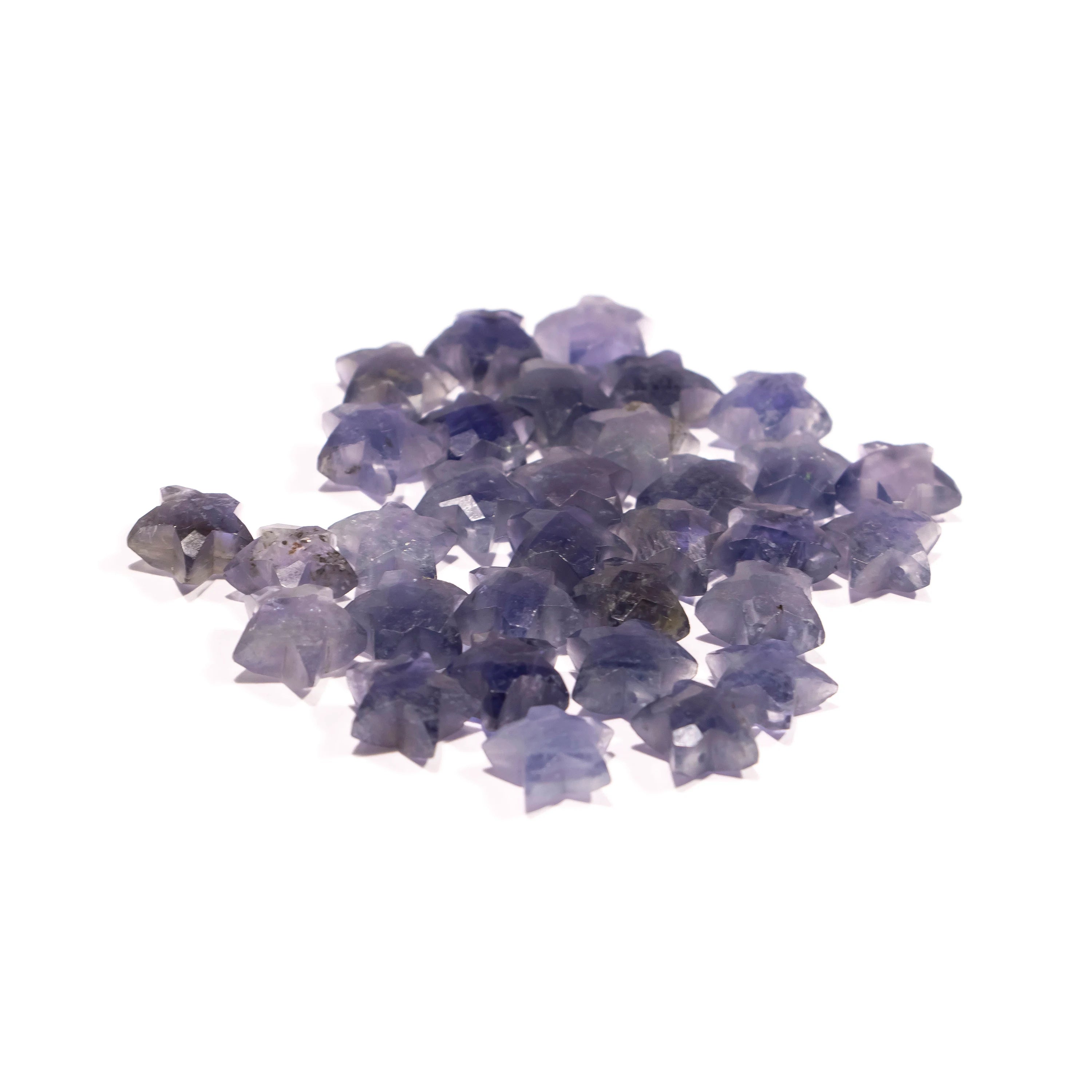 Iolite Star Faceted Gemstone, AA Quality Jewelry Making Star Gemstone, SKU2392