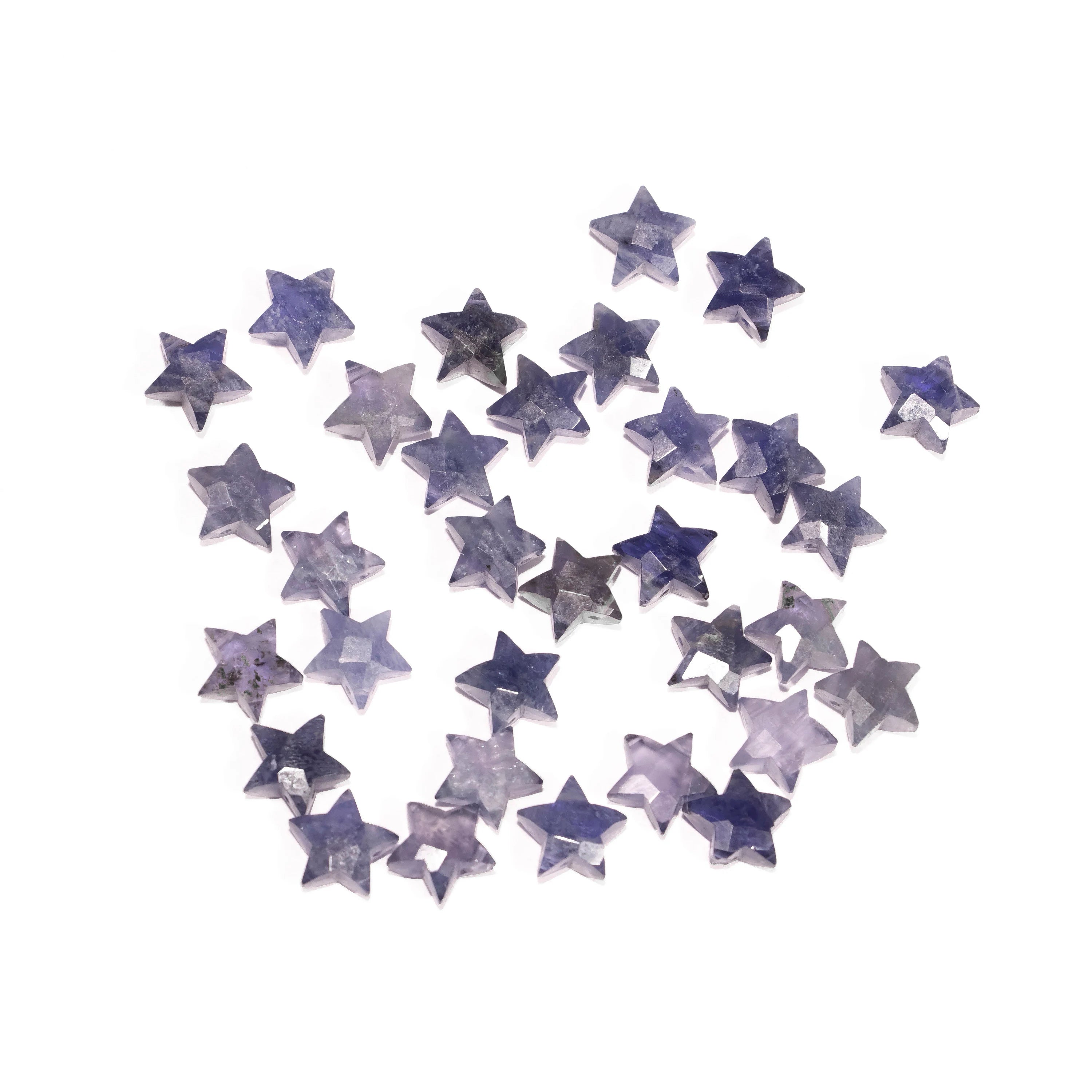 Iolite Star Faceted Gemstone, AA Quality Jewelry Making Star Gemstone, SKU2392