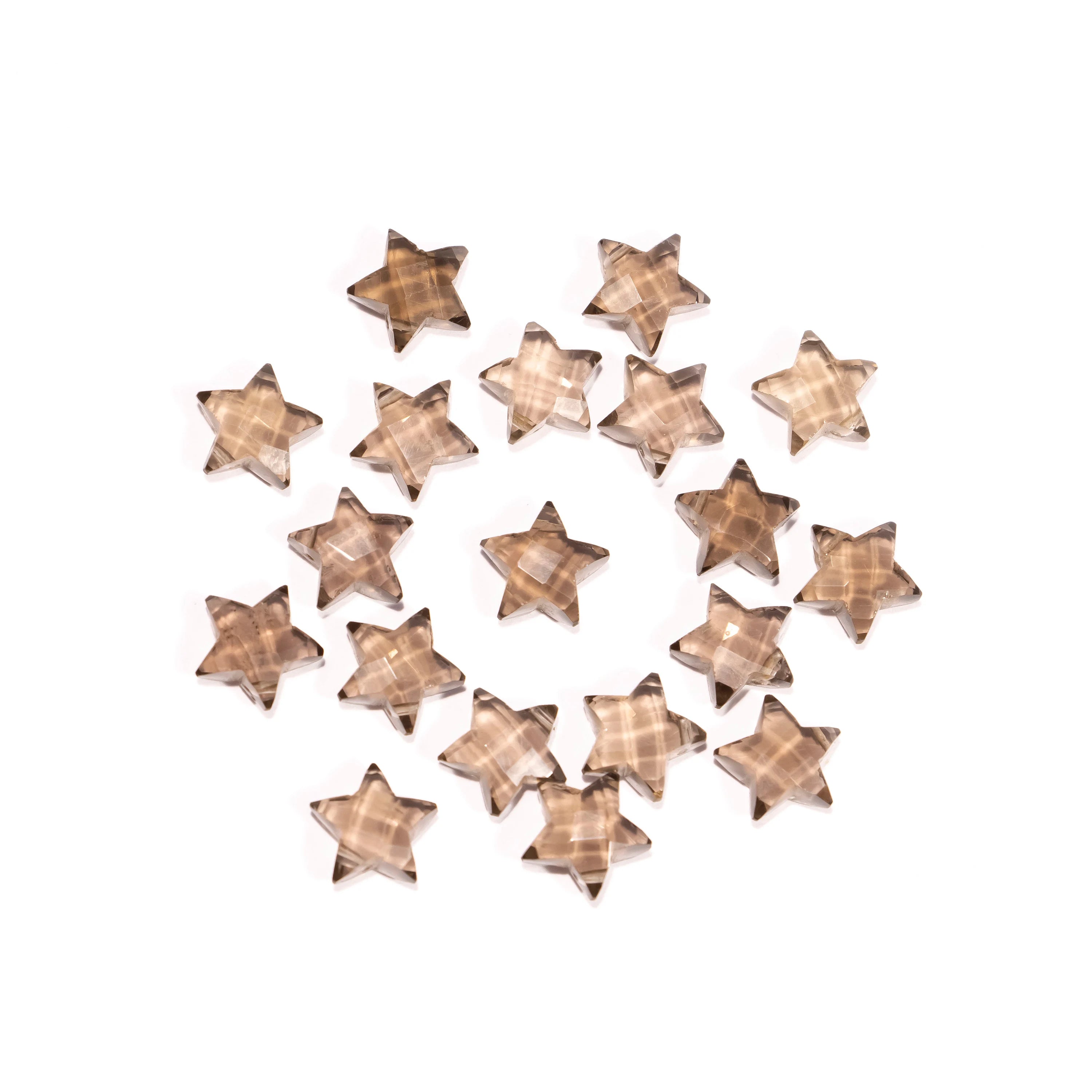 AA Quality Smoky Quartz Faceted Star Gemstone, Jewelry Making Gemstone, SKU2396