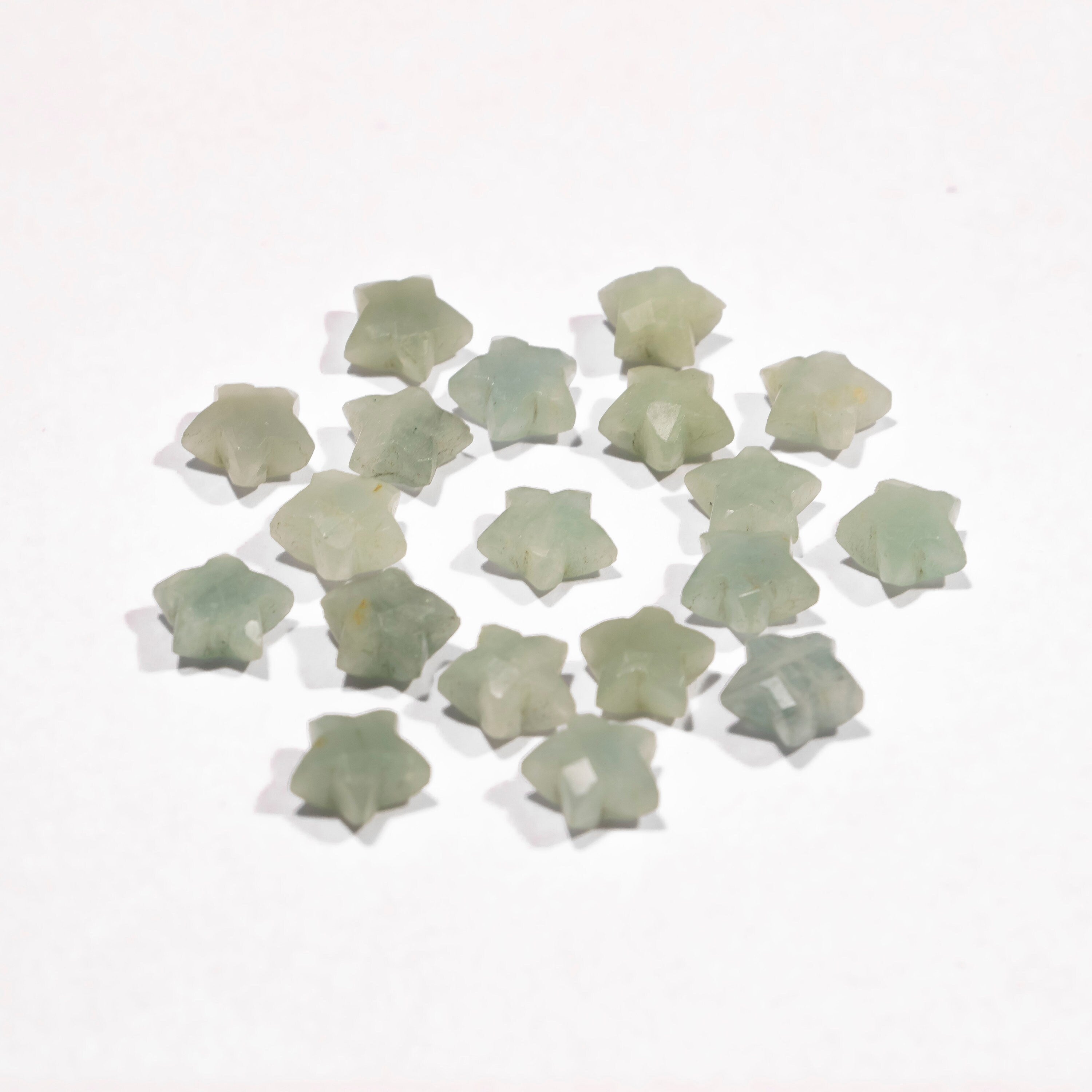 Aquamarine Faceted Star Gemstone Beads, AA Quality Aqua Star Shape Stone For Jewelry, SKU2398