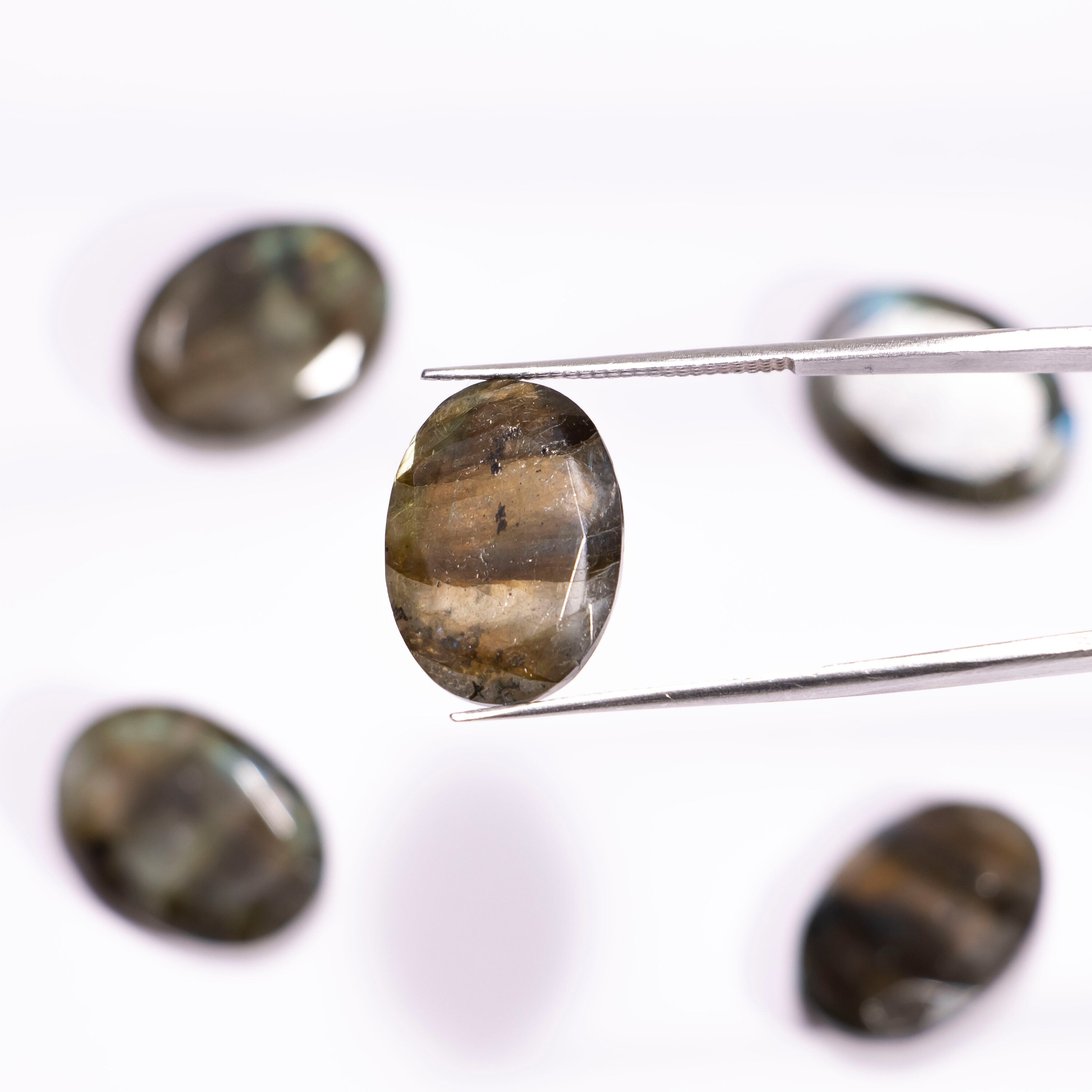 Labradorite Faceted Oval Shape Cabochon, Labradorite Oval Cabs Ring Stone, Loose Gemstone, Labradorite Jewelry Making Gemstone