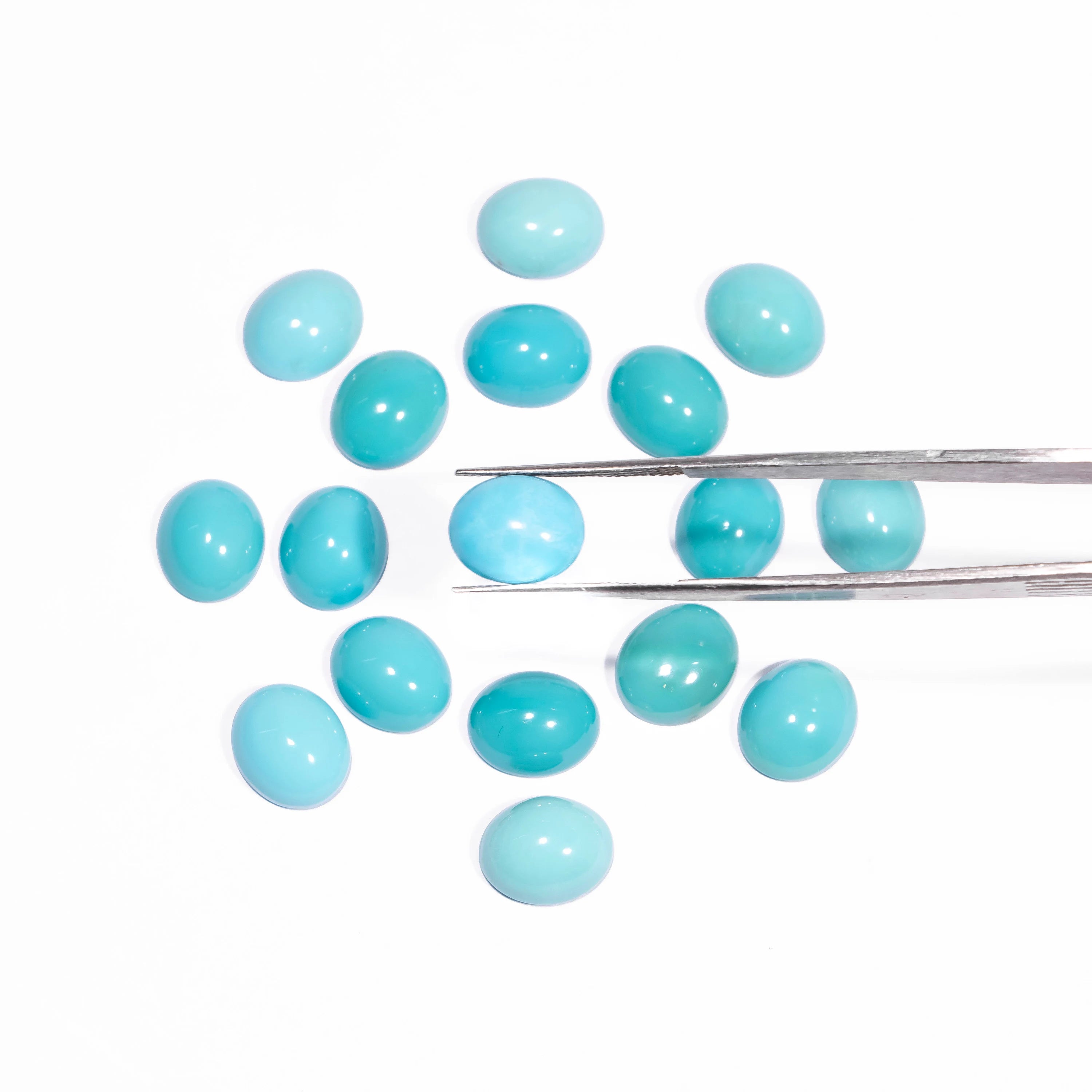 AA Quality Turquoise Oval 10x12 mm Cabochon, Turquoise Smooth Oval Cabs, Turquoise Loose gemstone, Turquoise Jewelry Making Stone