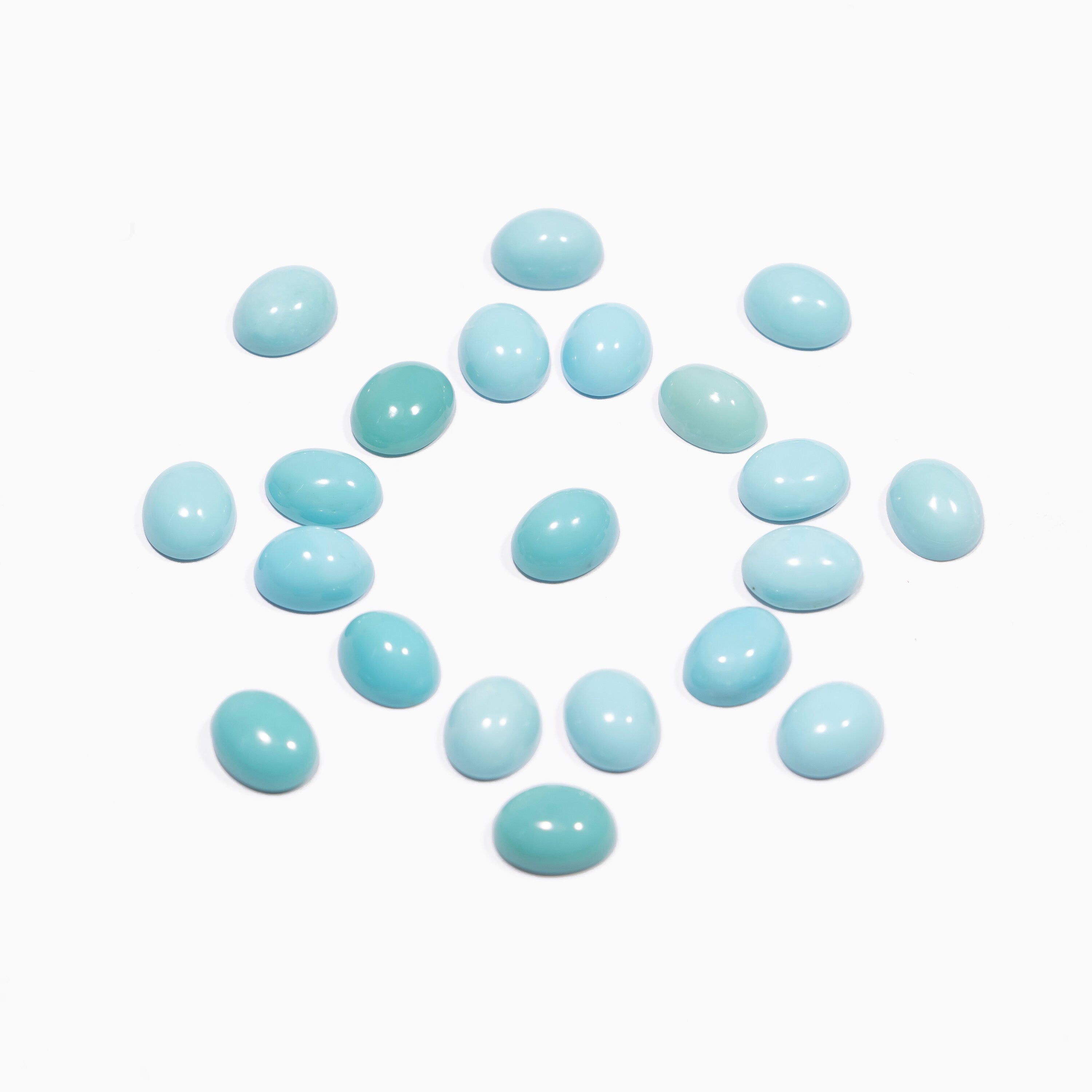 AA Quality Turquoise Oval 7x9 mm Cabochon, Turquoise Smooth Oval Cabs, Turquoise Loose gemstone, Turquoise Jewelry Making Gemstone