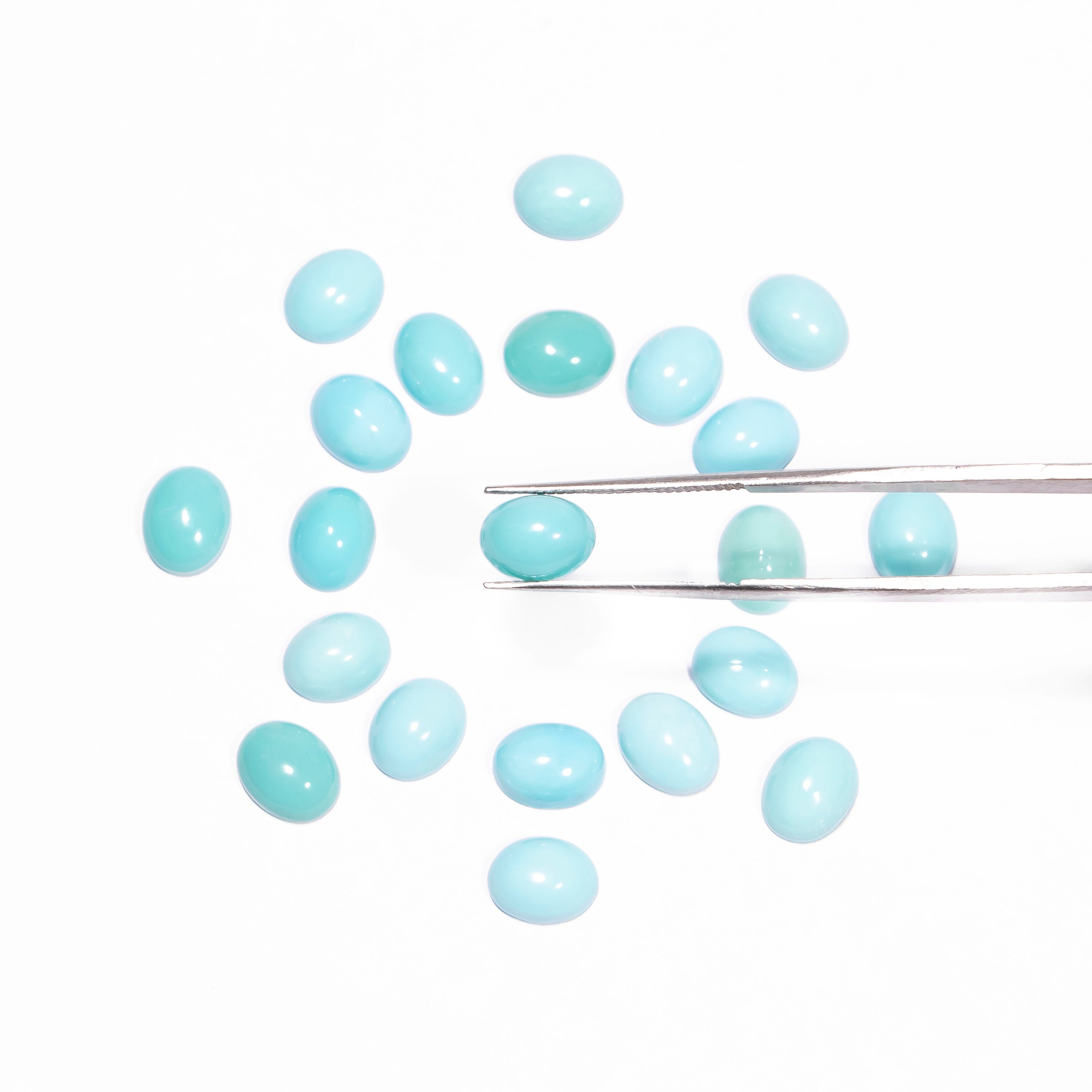 AA Quality Turquoise Oval 7x9 mm Cabochon, Turquoise Smooth Oval Cabs, Turquoise Loose gemstone, Turquoise Jewelry Making Gemstone