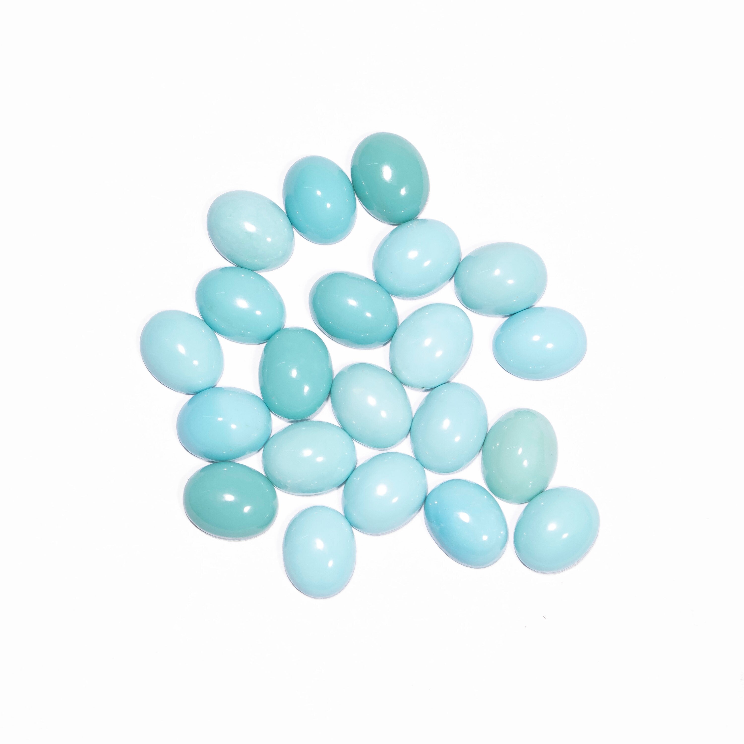AA Quality Turquoise Oval 7x9 mm Cabochon, Turquoise Smooth Oval Cabs, Turquoise Loose gemstone, Turquoise Jewelry Making Gemstone