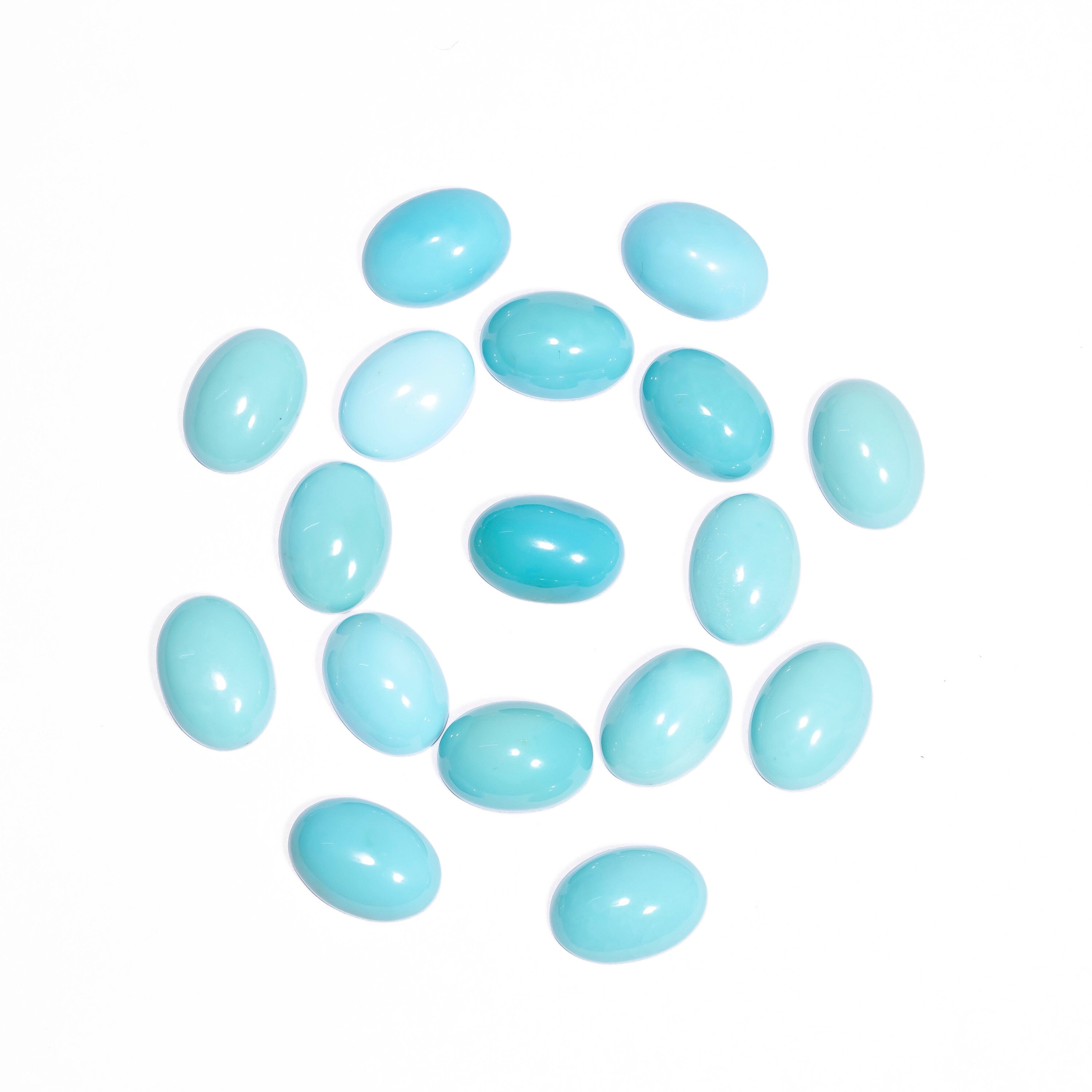 AA Quality Turquoise Oval 10x14 mm Cabochon, Turquoise Smooth Oval Cabs, Turquoise Loose gemstone, Turquoise Jewelry Making Stone