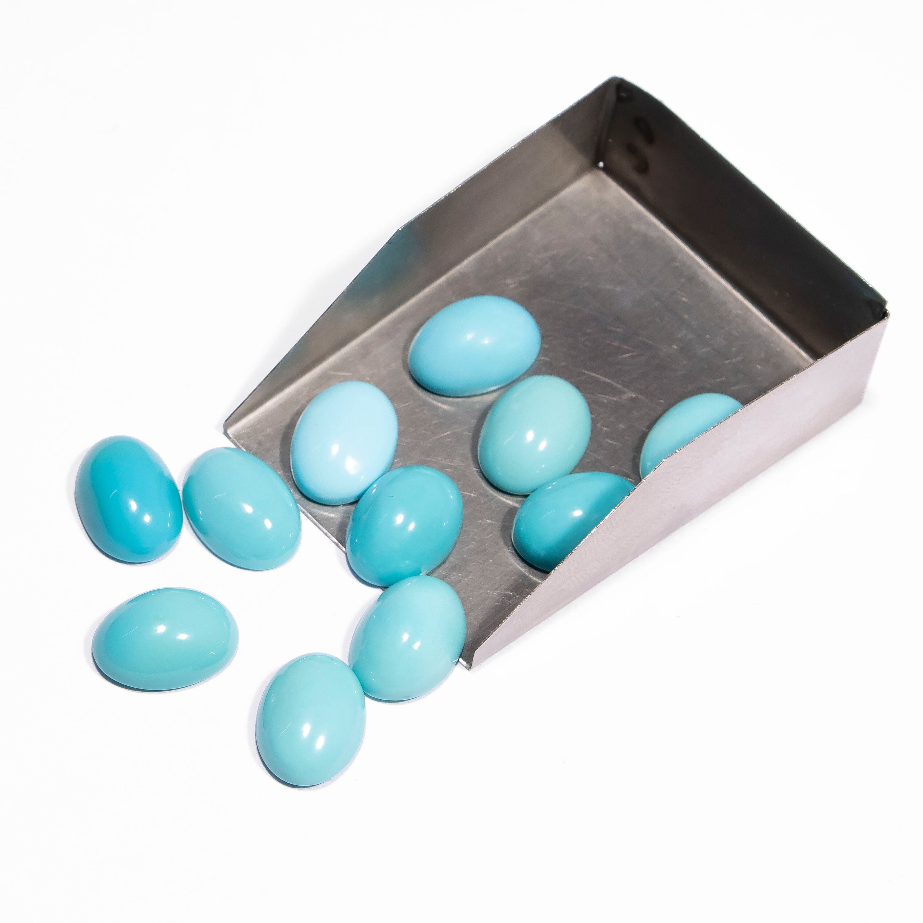 AA Quality Turquoise Oval 10x14 mm Cabochon, Turquoise Smooth Oval Cabs, Turquoise Loose gemstone, Turquoise Jewelry Making Stone