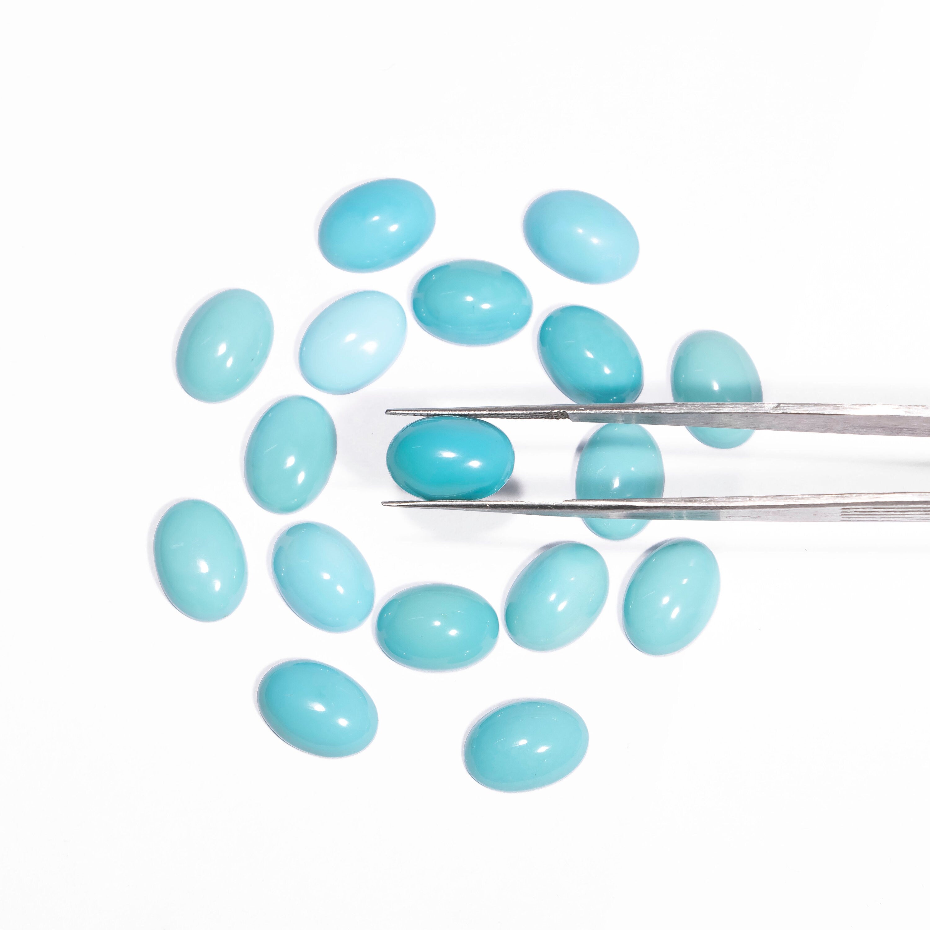 AA Quality Turquoise Oval 10x14 mm Cabochon, Turquoise Smooth Oval Cabs, Turquoise Loose gemstone, Turquoise Jewelry Making Stone