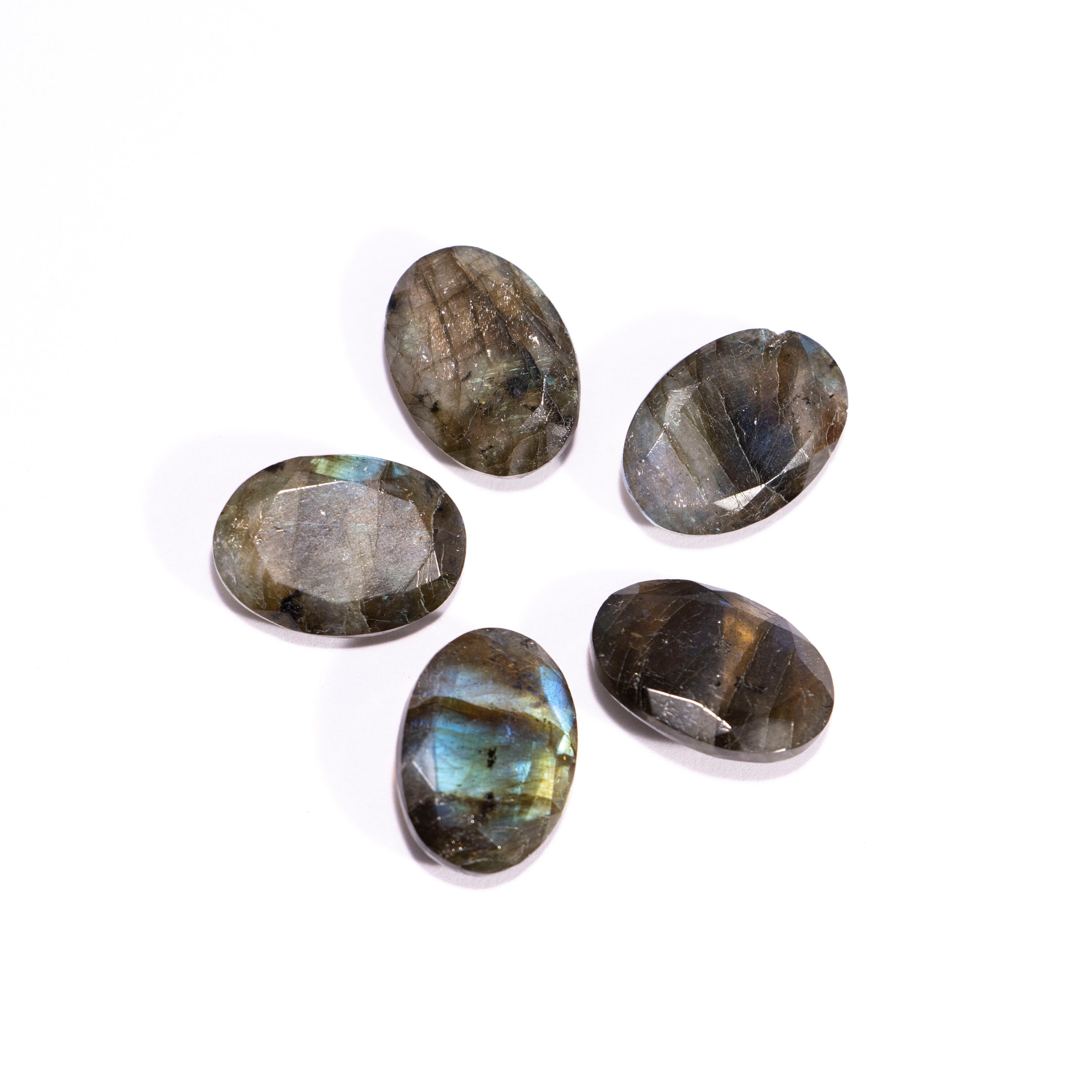 Labradorite Faceted Oval Shape Cabochon, Labradorite Oval Cabs Ring Stone, Loose Gemstone, Labradorite Jewelry Making Gemstone