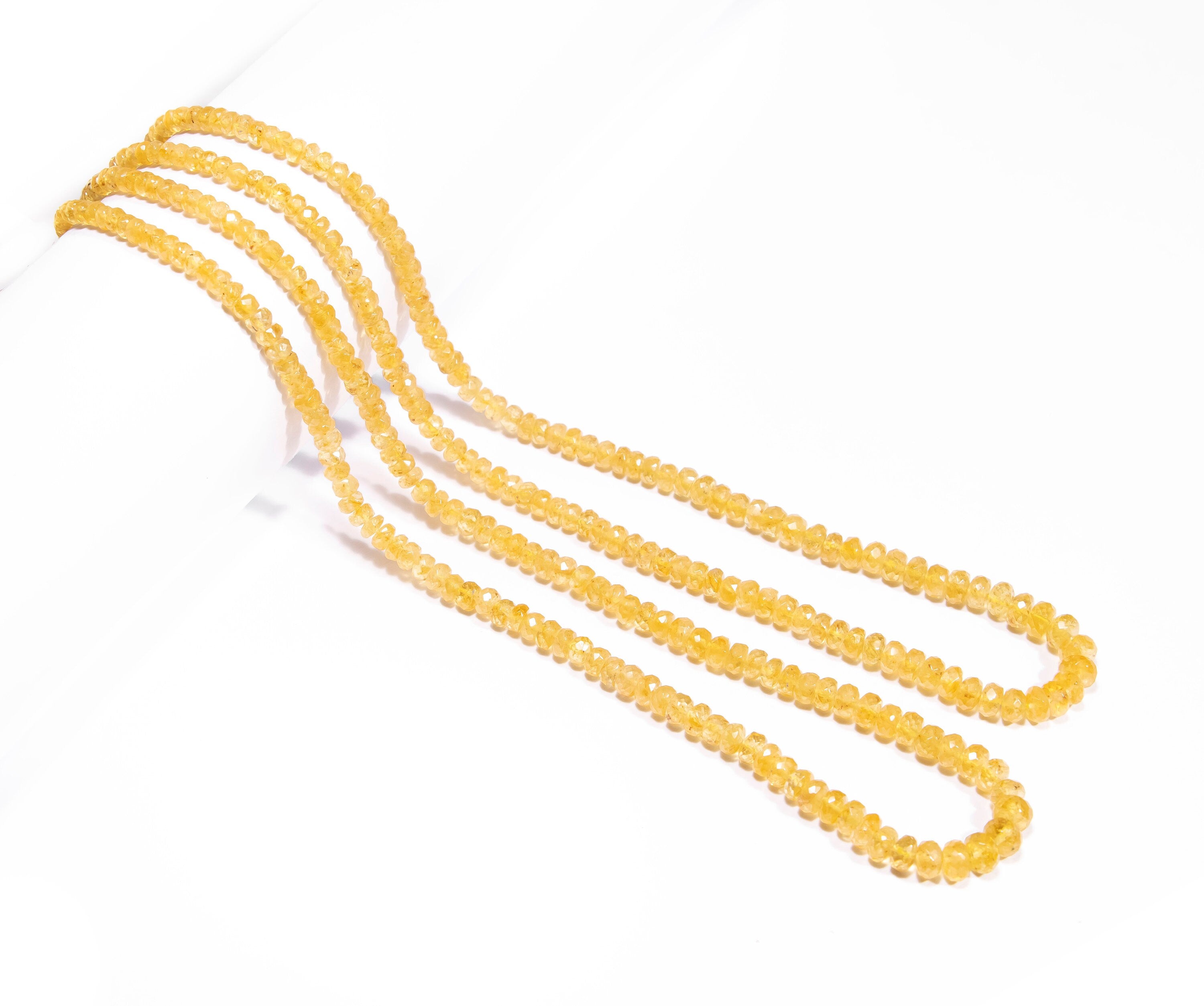 AA Quality, Yellow Aquamarine Faceted Beads, Heliodor Faceted Beads, Yellow Aquamarine Jewelry Faceted Gemstone Beads Jewelry