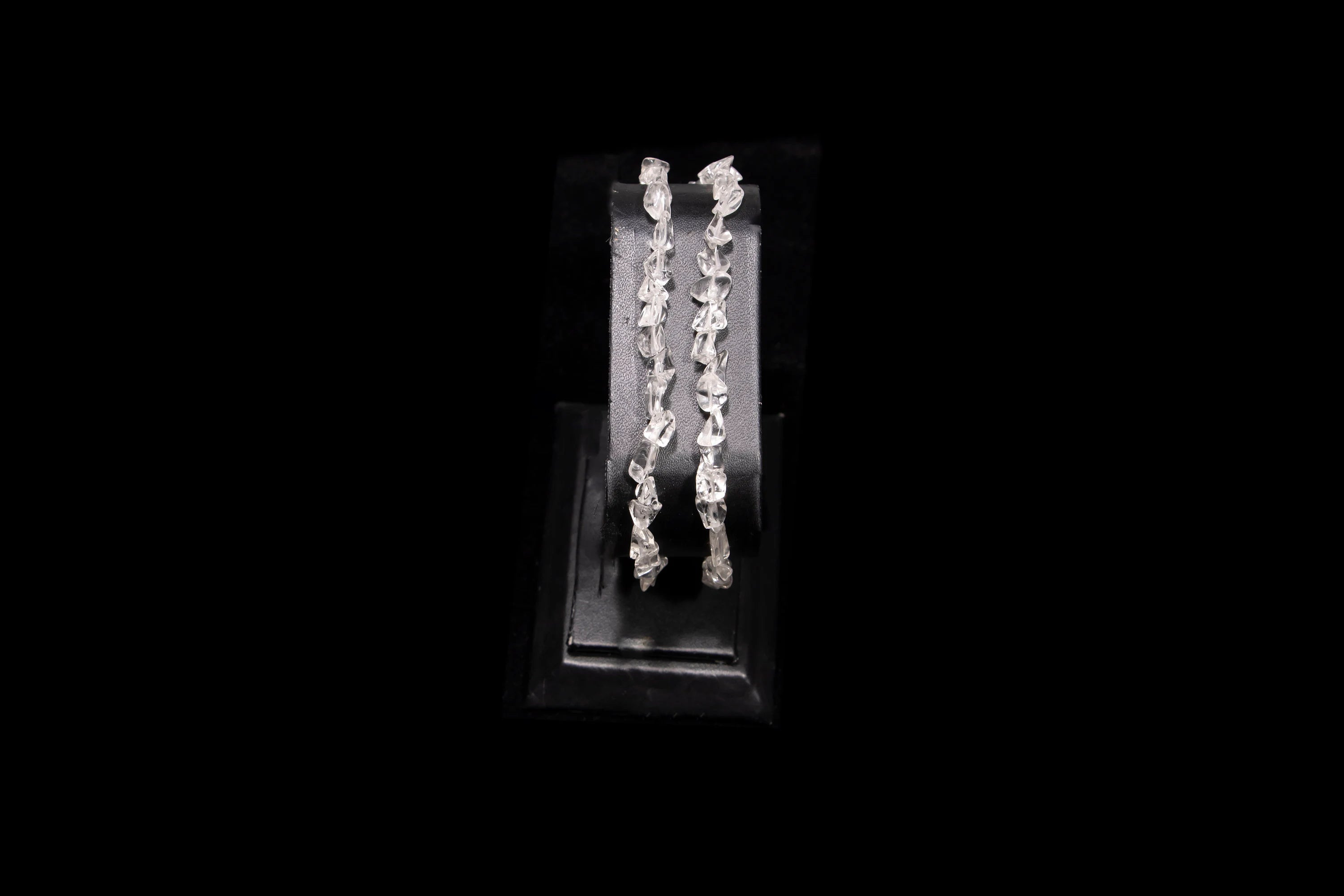 Crystal Quartz Smooth Nuggets Beads Bracelets, SKU2427