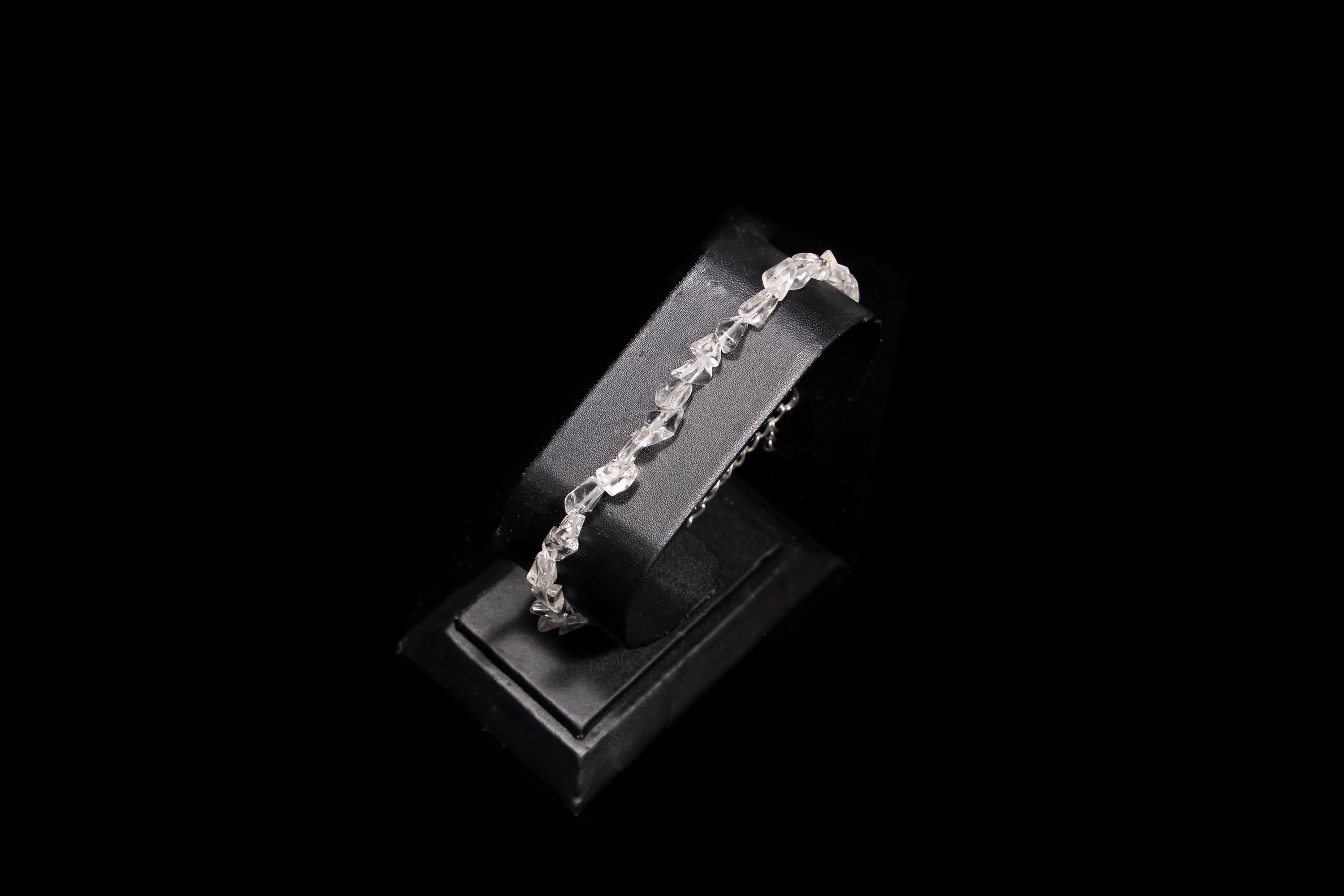 Crystal Quartz Smooth Nuggets Beads Bracelets, SKU2427