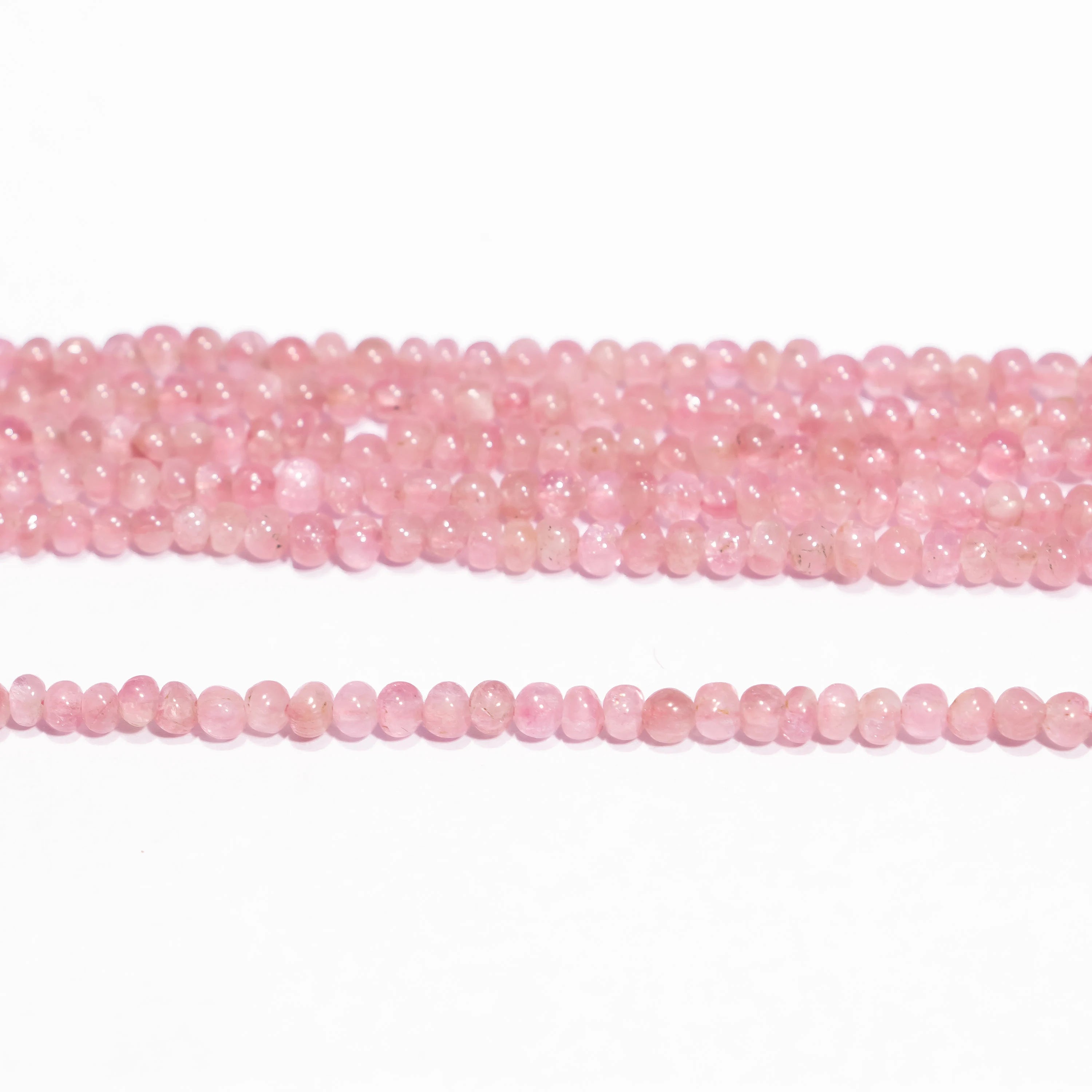 Pink Tourmaline Smooth Rondelle Beads, Tourmaline Rondelle Bead, Smooth Tourmaline, SKU2460