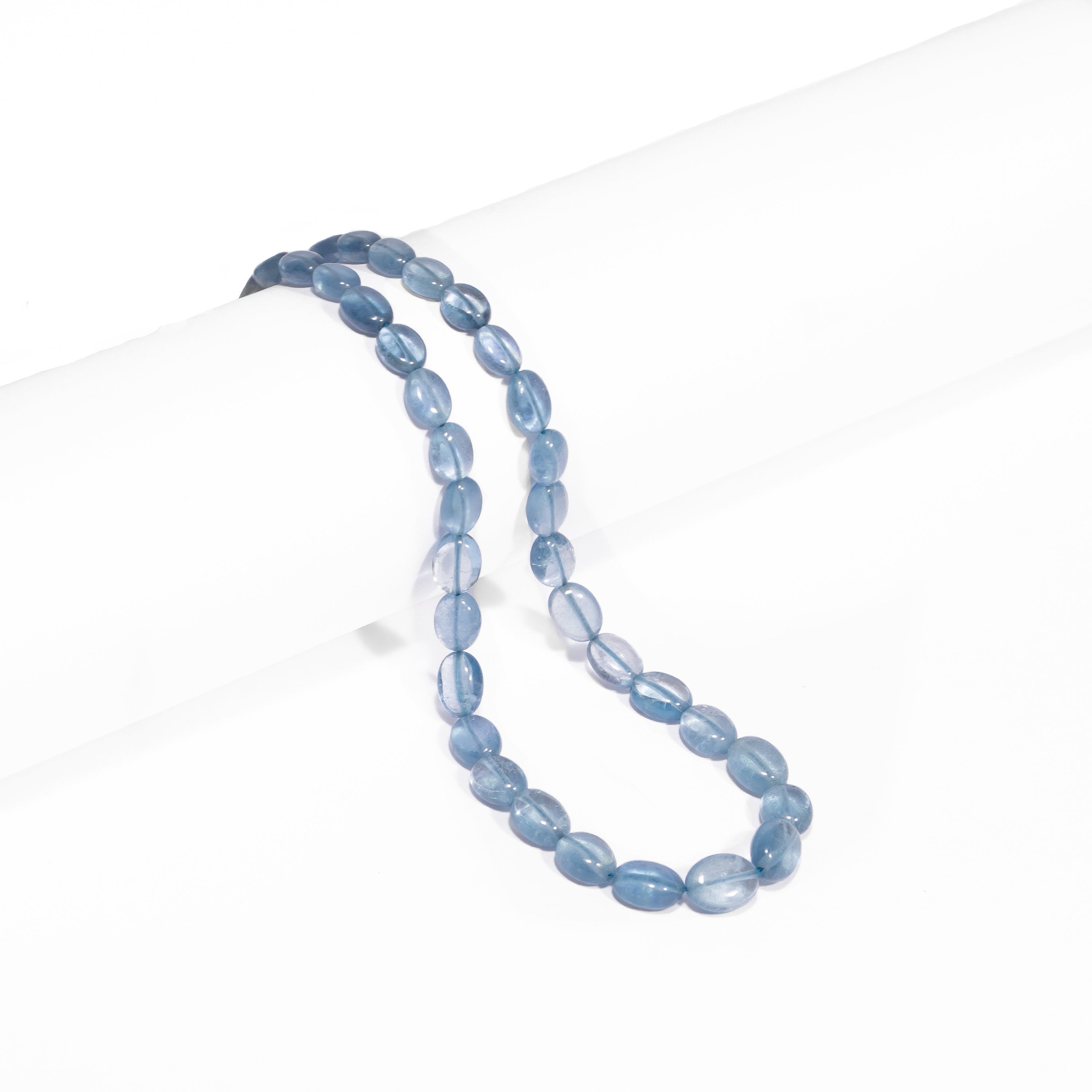 Stabilized Aquamarine Smooth Oval Beads, Aquamarine Smooth Beads, Aquamarine Oval Beads, Aquamarine Jewelry Making Gemstone Beads, SKU2468