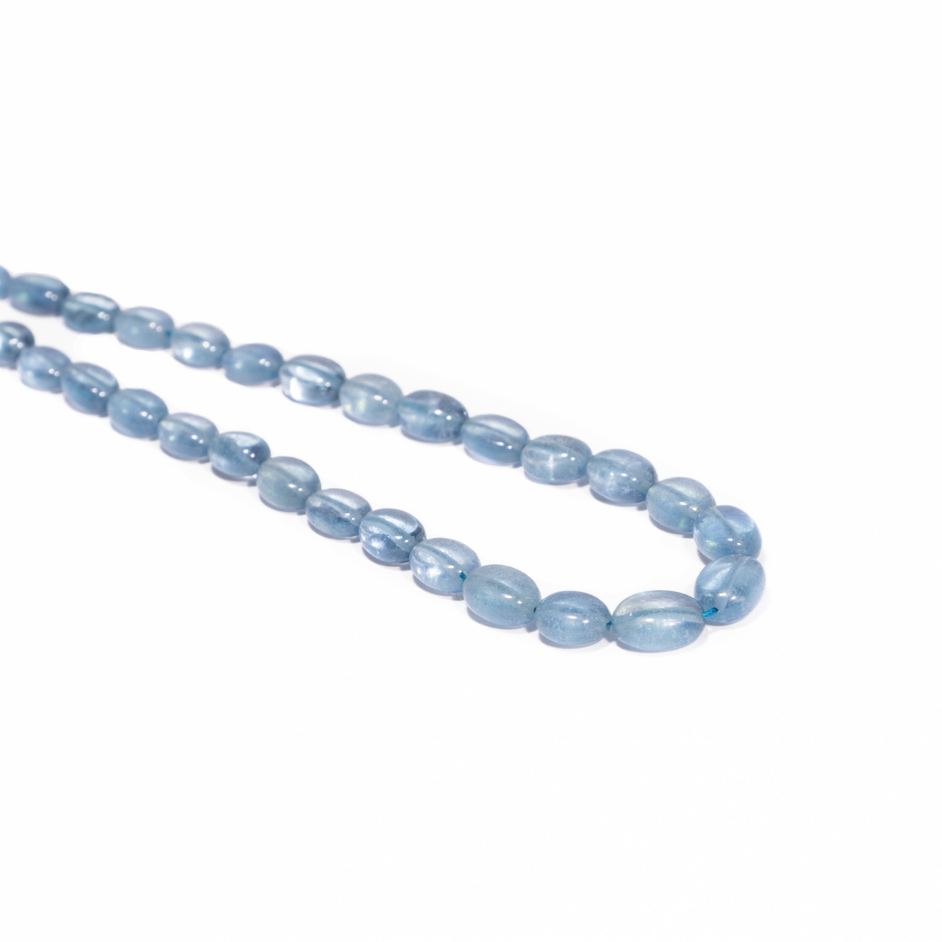 Stabilized Aquamarine Smooth Oval Beads, Aquamarine Smooth Beads, Aquamarine Oval Beads, Aquamarine Jewelry Making Gemstone Beads, SKU2468