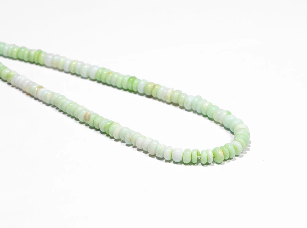 Green Color Opal Smooth Rondelle Beads, Fancy Color Opal Beads, Opal Smooth Beads, Opal Rondelle Beads, Jewelry Making Beads, SKU2471