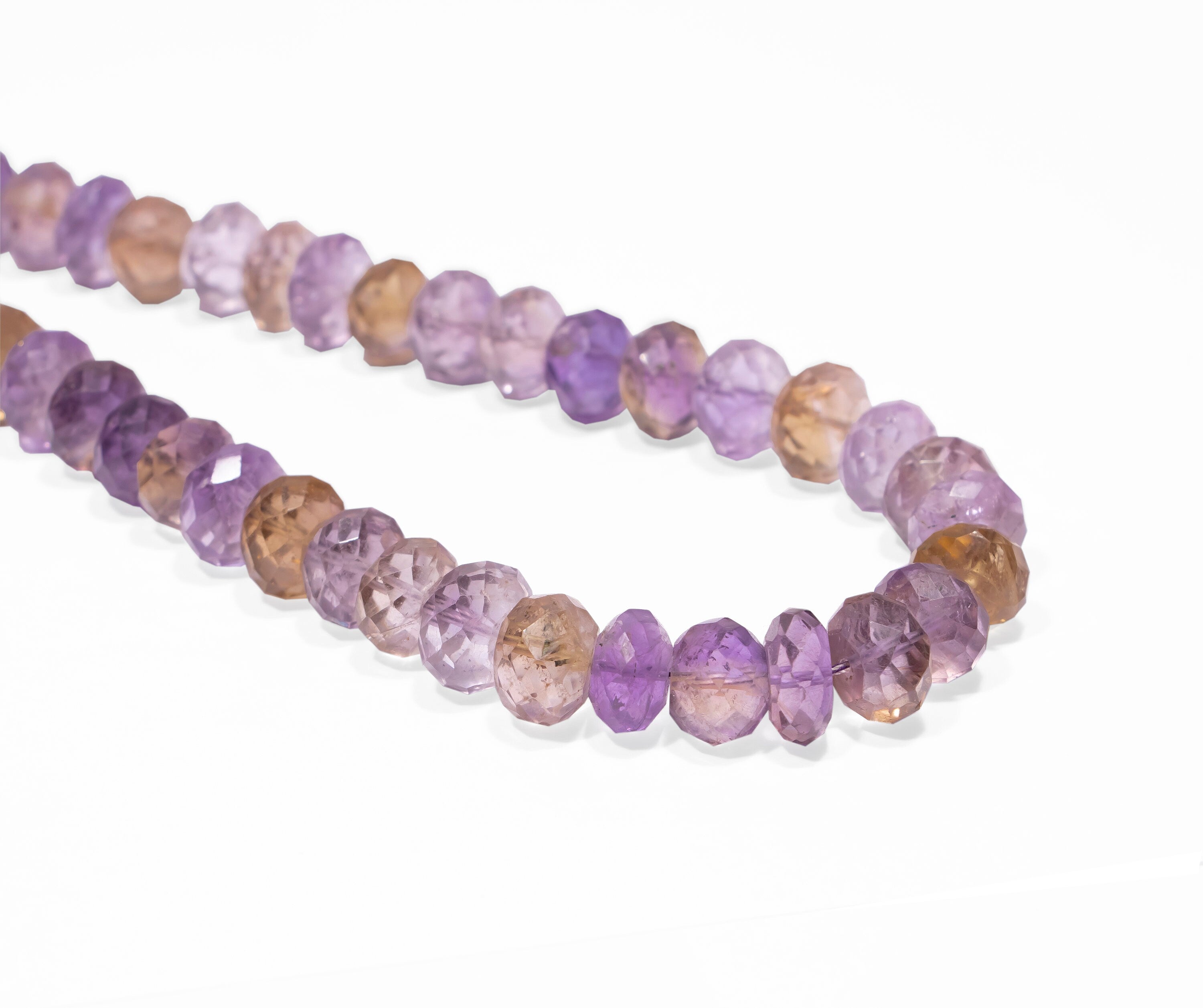 Ametrine Faceted Rondelle Beads, Ametrine Faceted Beads, Ametrine Rondelle Jewelry Beads, Ametrine Jewelry Making Gemstone Beads