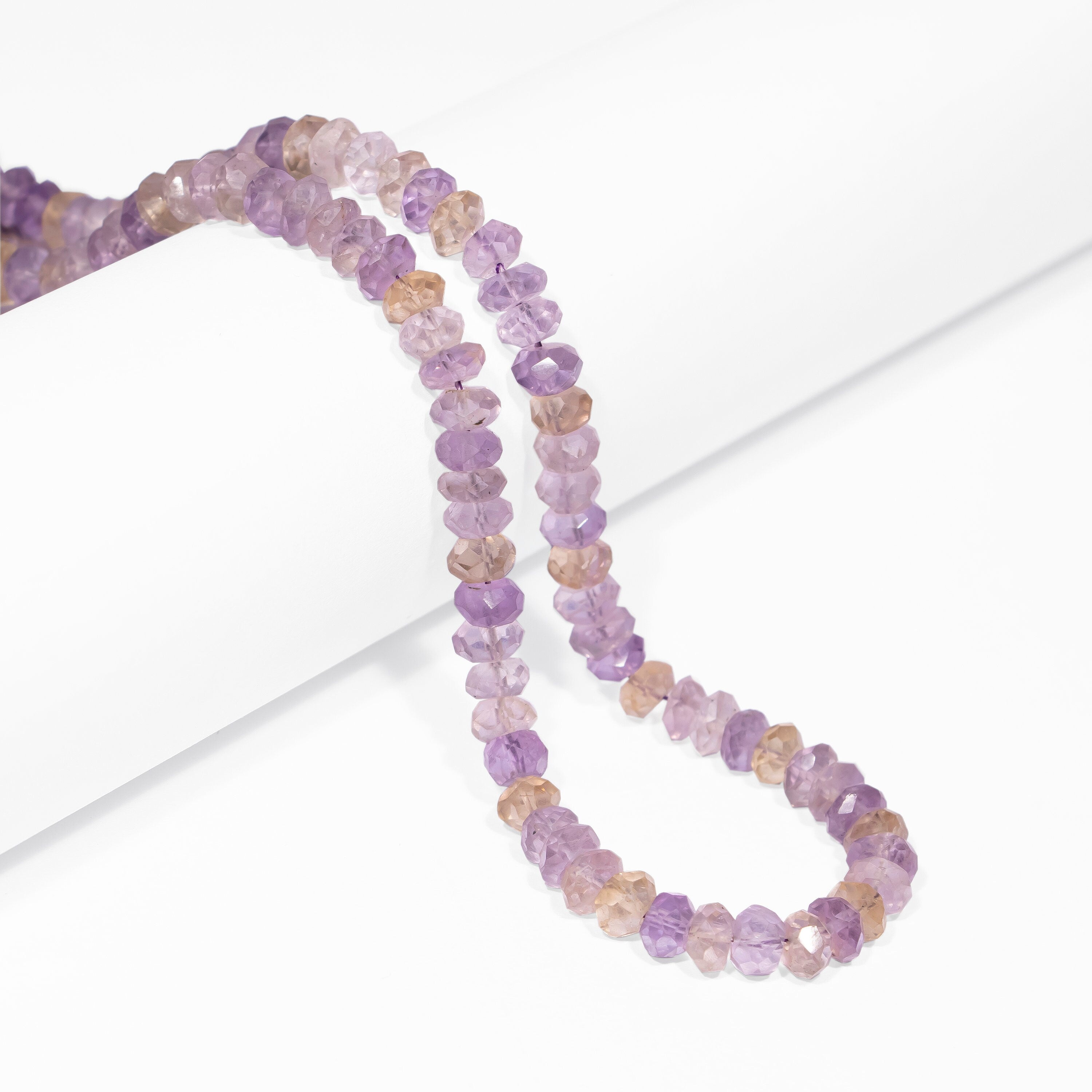 Ametrine Faceted Rondelle Beads, Ametrine Faceted Beads, Ametrine Rondelle Jewelry Beads, Ametrine Jewelry Making Gemstone Beads