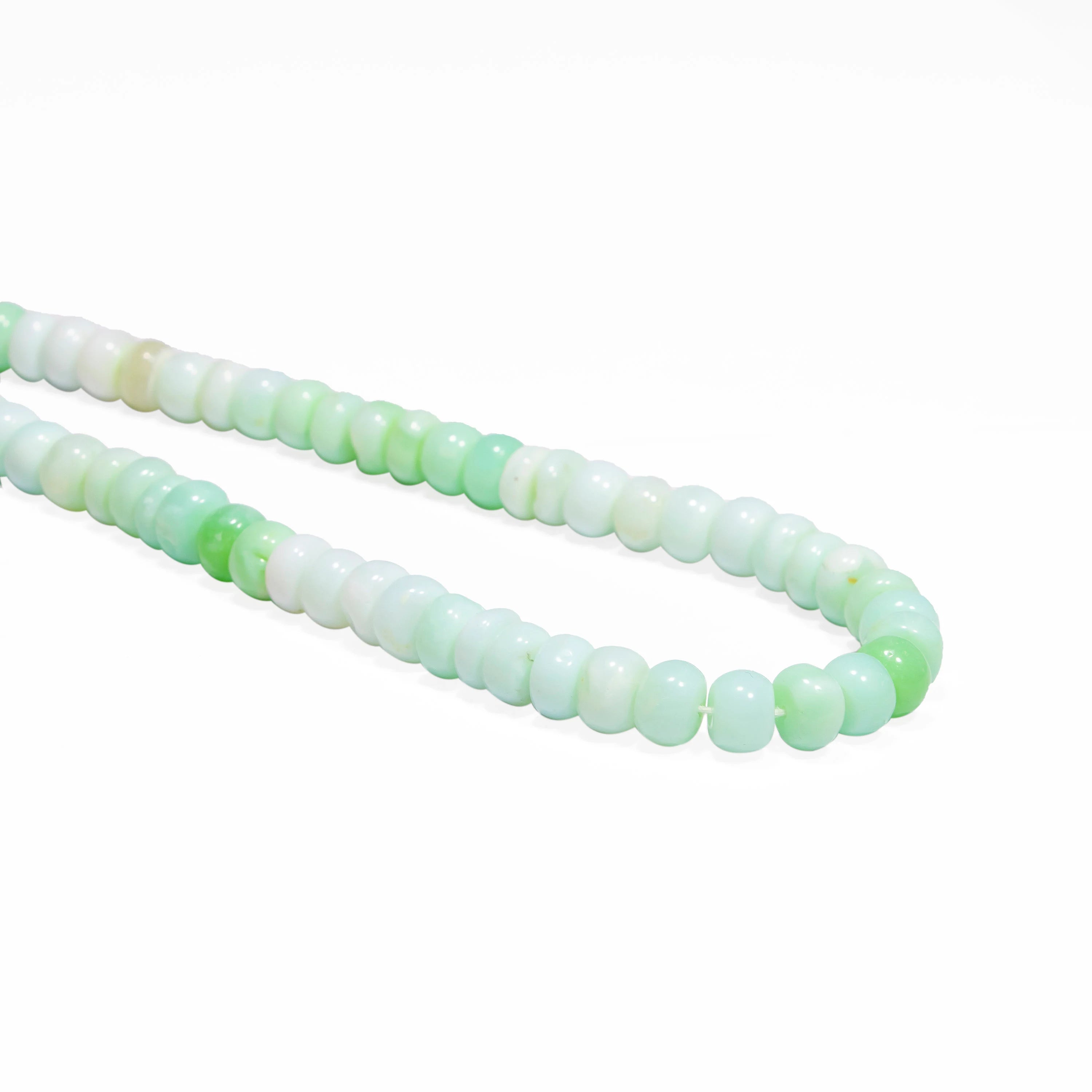 Green Color Opal Smooth Rondelle Beads, Opal Smooth Gemstone Beads, Opal Rondelle Gemstone Beads, Jewelry Making Gemstone Beads