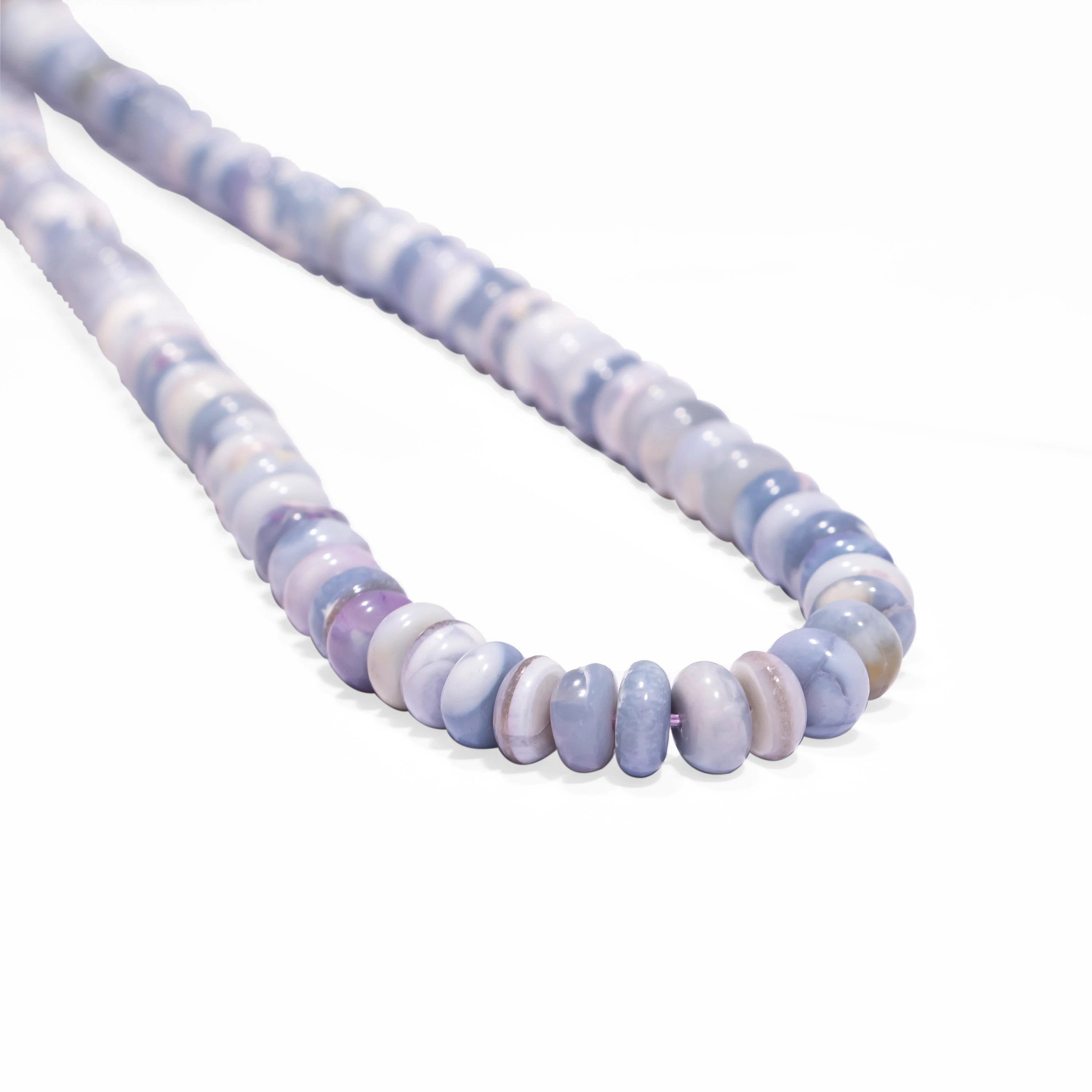 Blue Color Shaded Opal Smooth Rondelle Beads, Opal Smooth Beads, Opal Rondelle Gemstone Beads, Jewelry Making Gemstone Beads