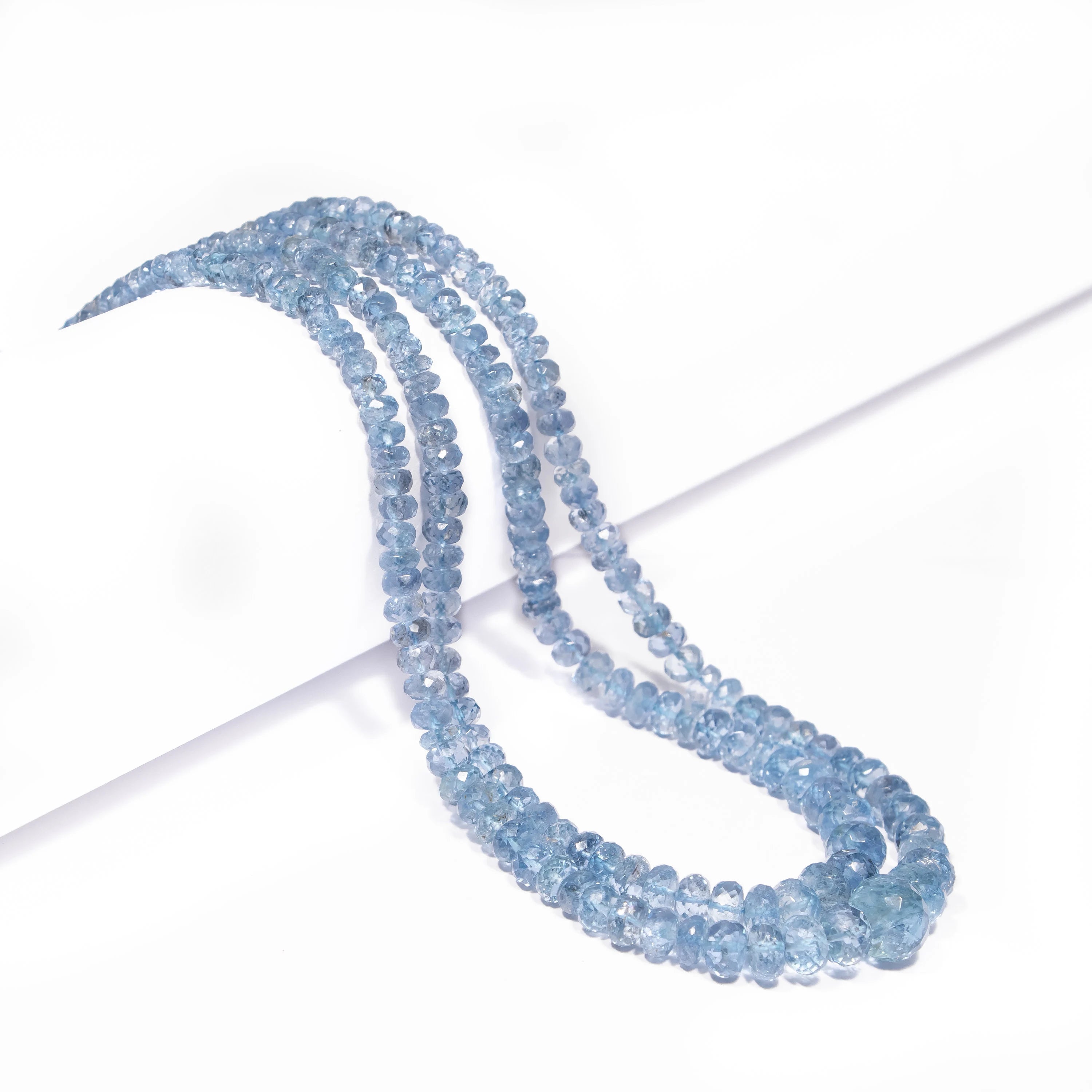 Blue Aquamarine Faceted Rondelle Beads, Blue Aqua Faceted Beads, Aqua Rondelle Beads, Aqua Jewelry Making Gemstone Beads