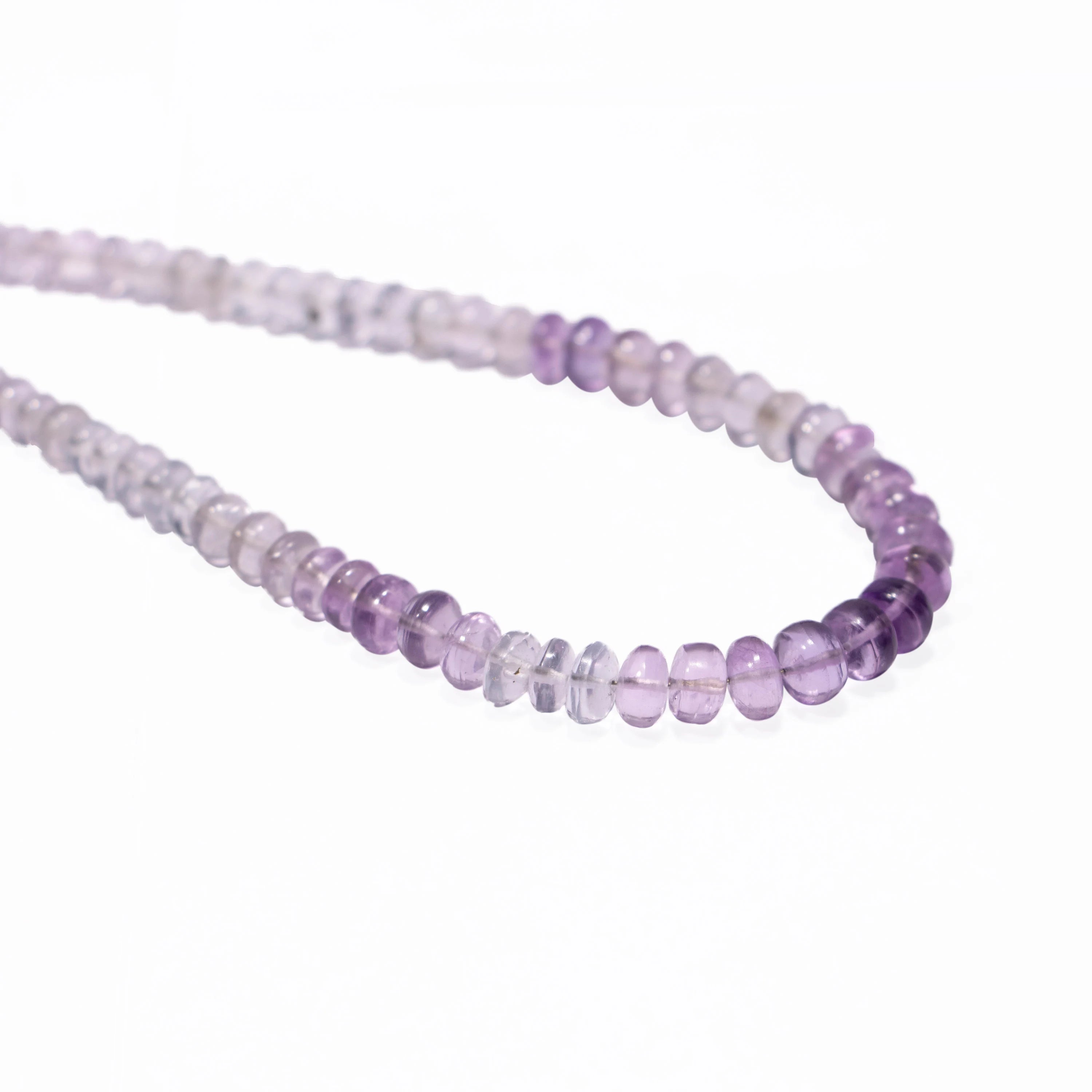 Natural Fluorite Smooth Rondelle Beads, High Quality Gemstone Beads, DIY Making Jewelry, SKU2369