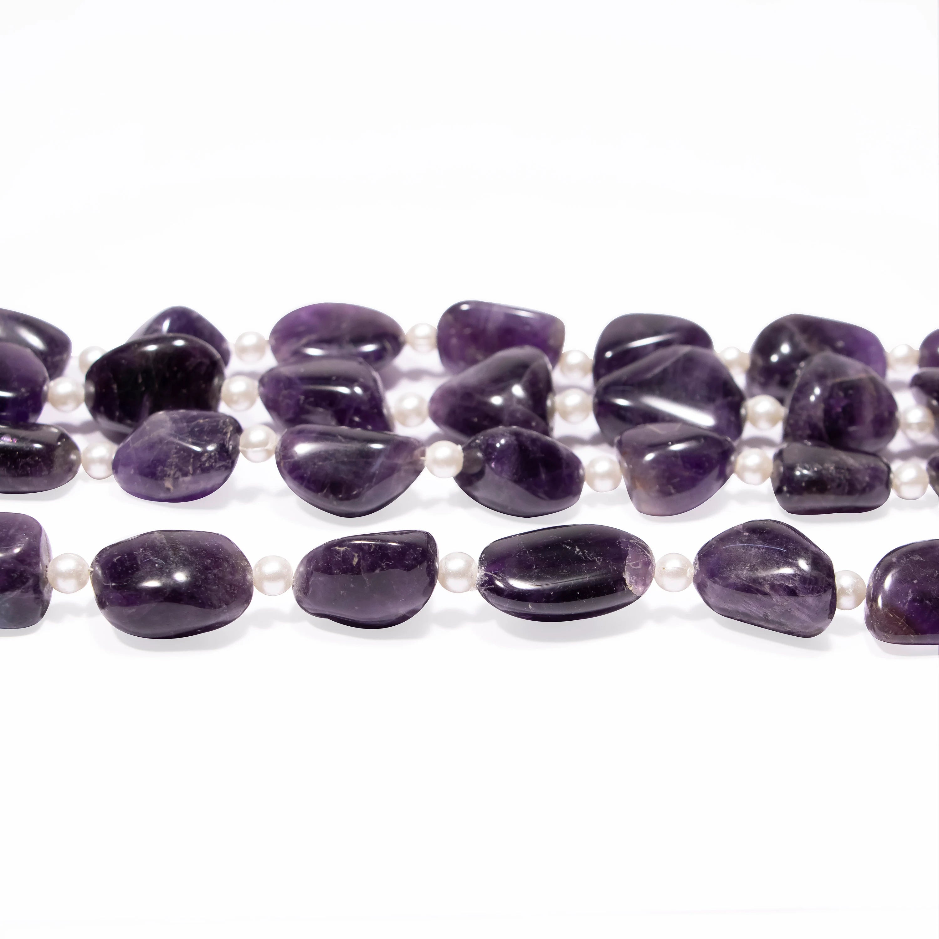 Natural Amethyst Smooth Tumble Beads Briolettes, Amethyst Plain Nuggets beads, SKU2375