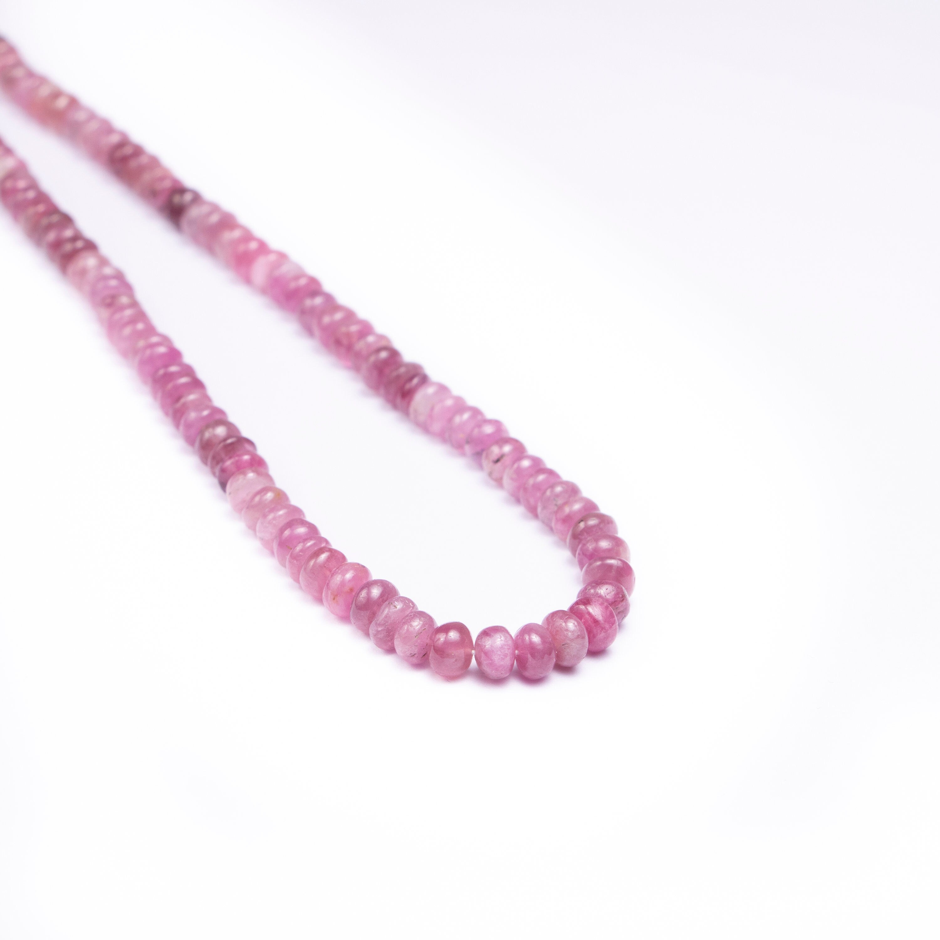 6 MM AA Quality Natural Pink Tourmaline Beads Smooth Shaded Rondelle Beads,SKU2504