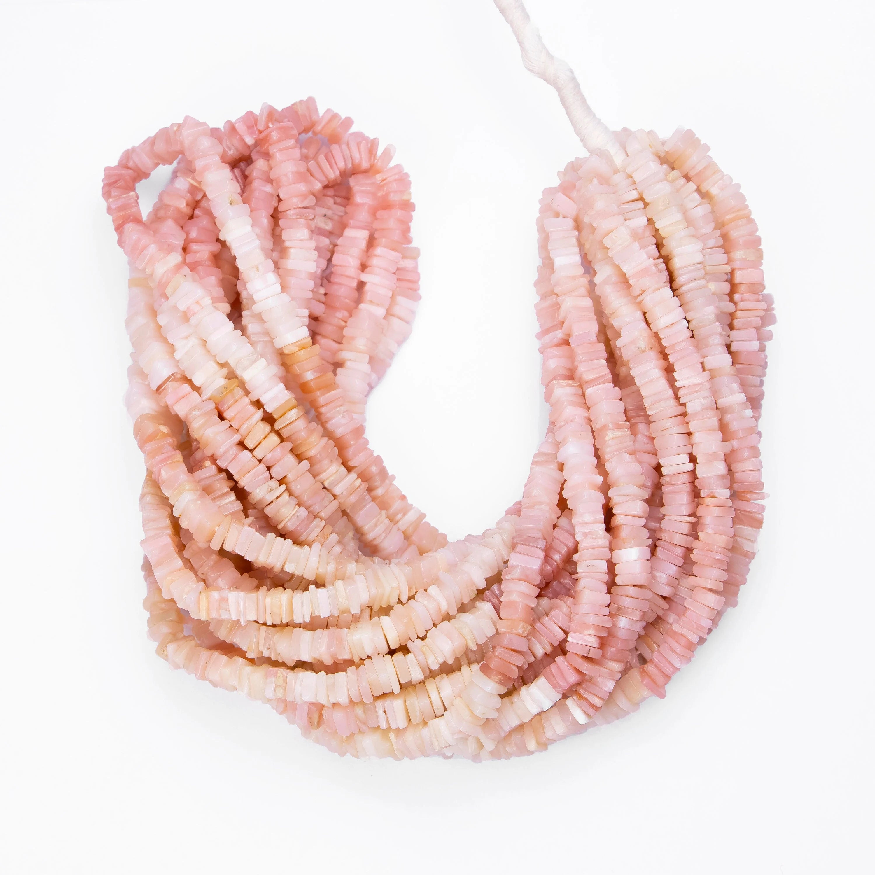 Pink Opal Smooth Square Beads, Pink Opal Square, Opal Smooth Square Beads, Pink Opal Jewelry Making Gemstone Beads. SKU No. 108