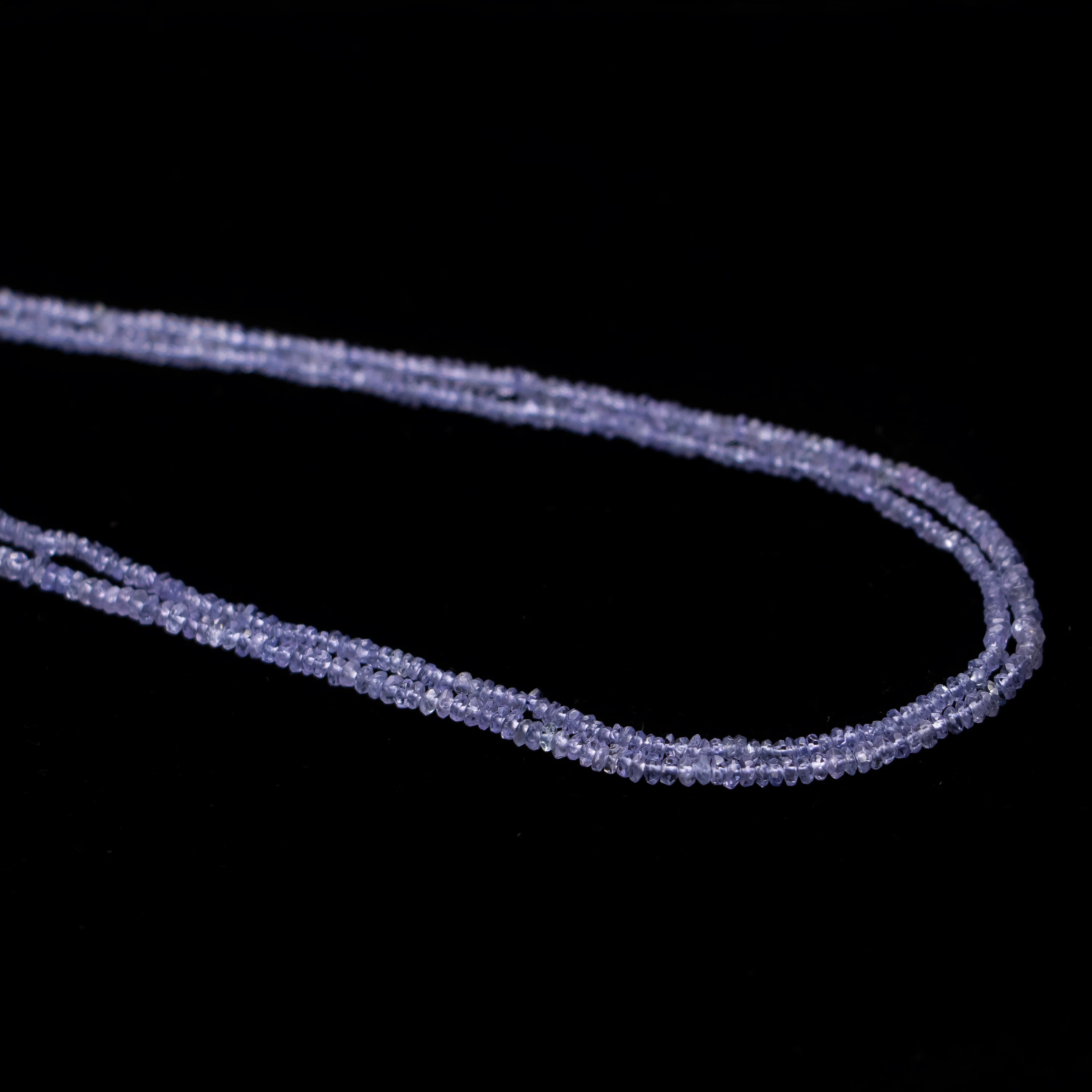 Natural Tanzanite Faceted Beads, Micro Rondelle Beads, AA Tanzanite Tiny Beads, Gemstone Loose Beads, Beads For Jewelry Making, SKU2509