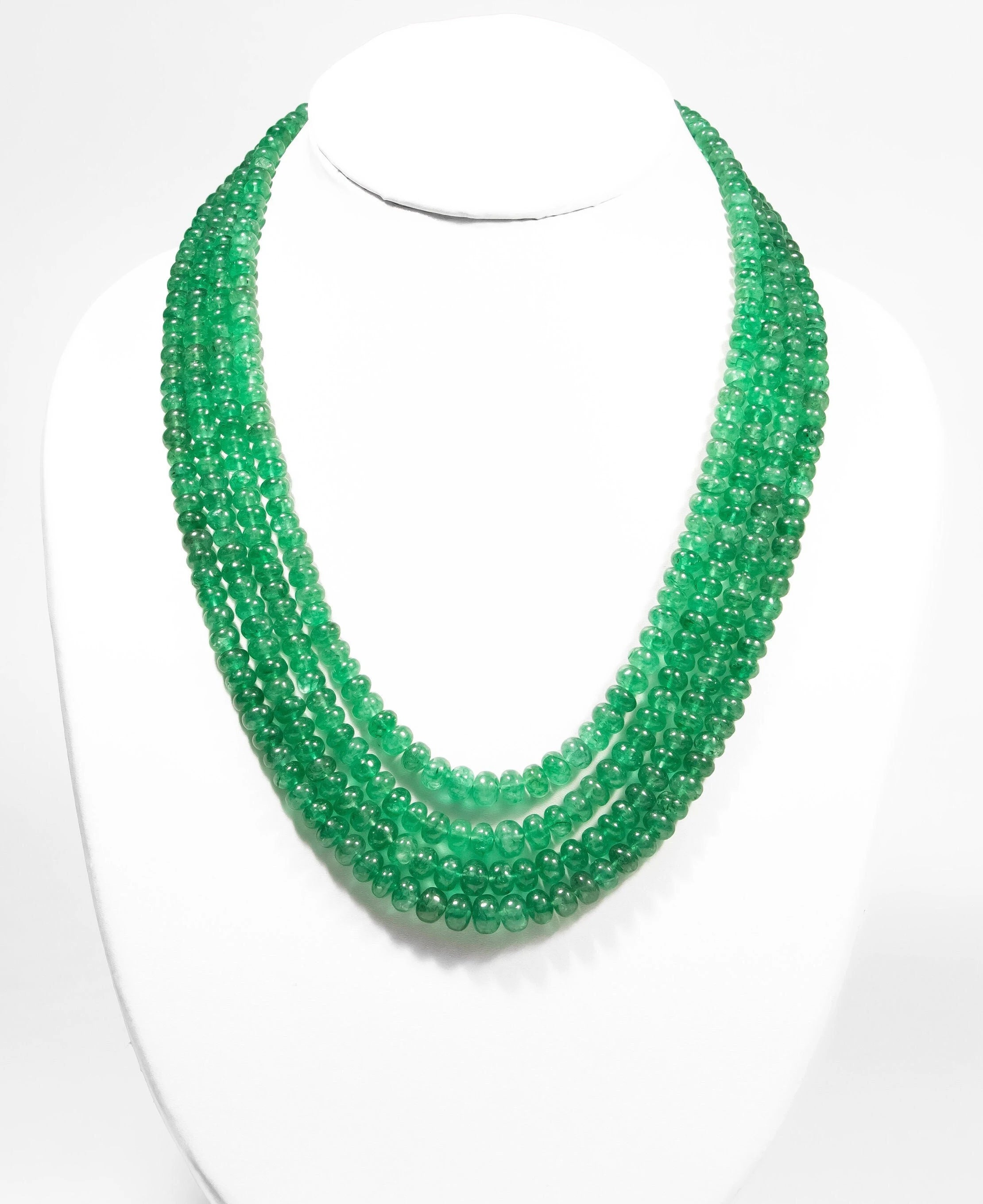 Strawberry Quartz Smooth Rondelle Beads Necklace, Natural Quartz Gemstone Beads, SKU2333