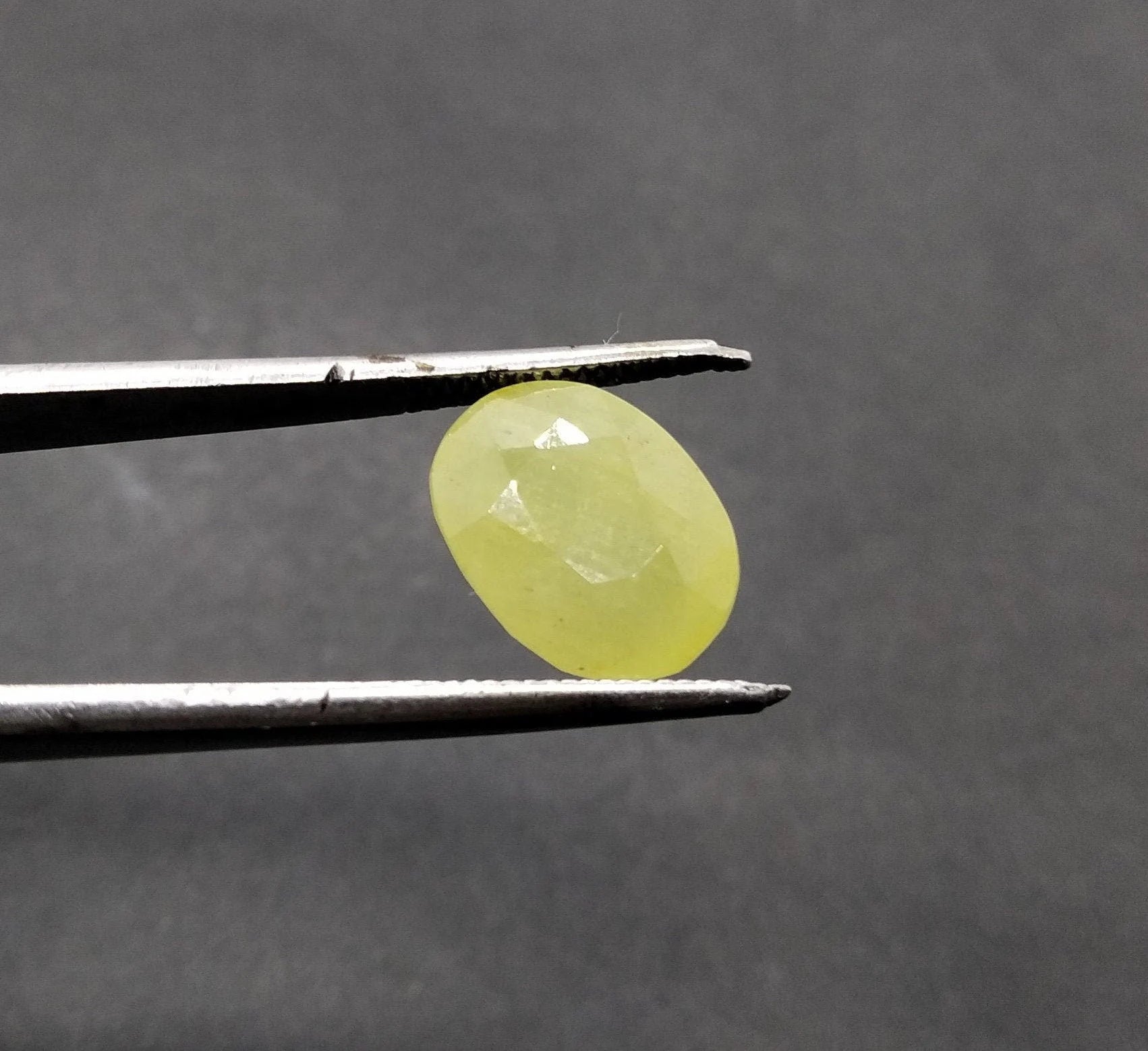 Rare Yellow Sapphire Loose Stone, Sapphire Oval Shape Cut Gemstone, 10X12 mm Loose Stone, Sapphire for Ring Making (SKU216)