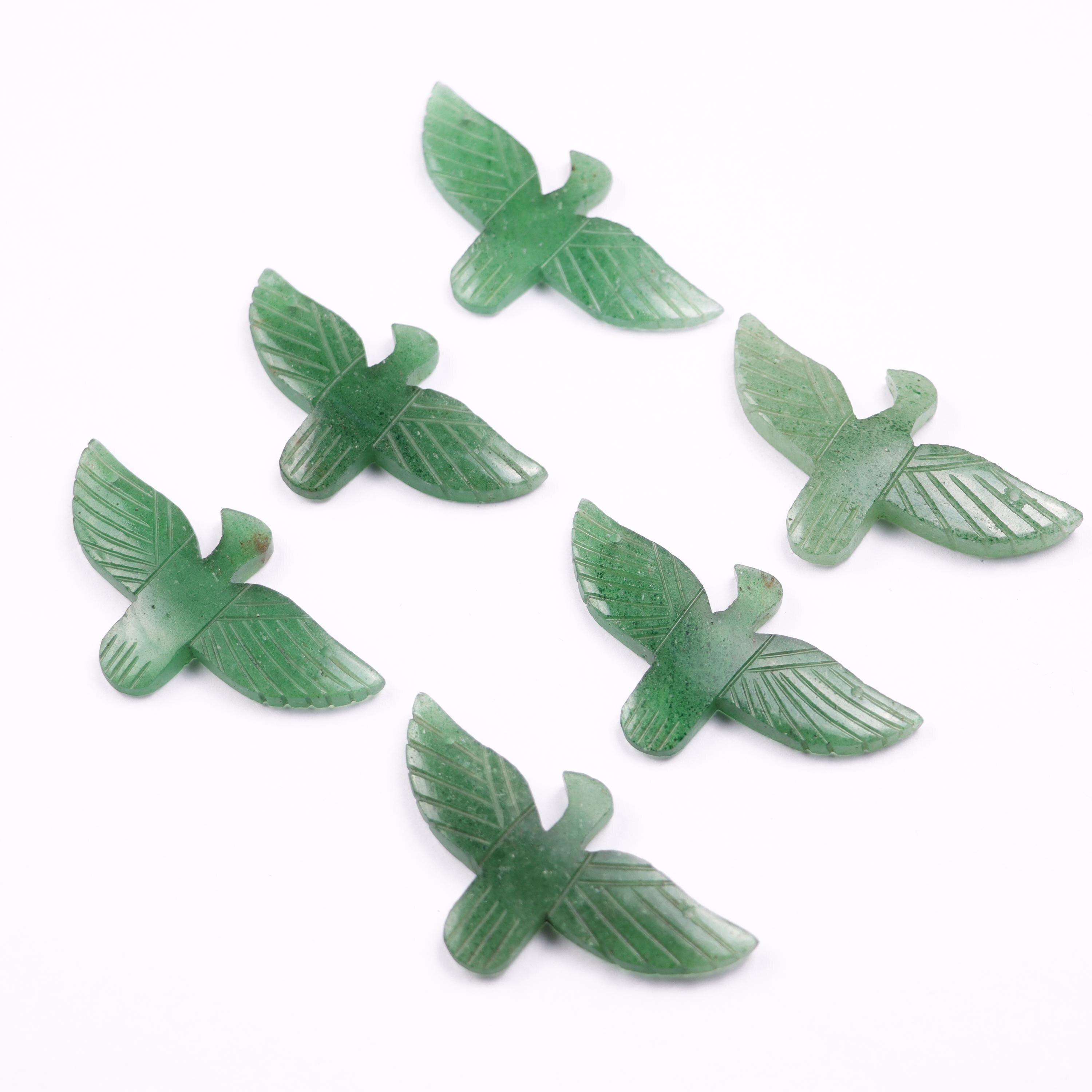Green Strawberry Quartz Eagle Pendant, Eagle Shape Green Strawberry Gemstone, Handmade Eagle Pendant, Natural Gemstone Pendant, SKU 1318