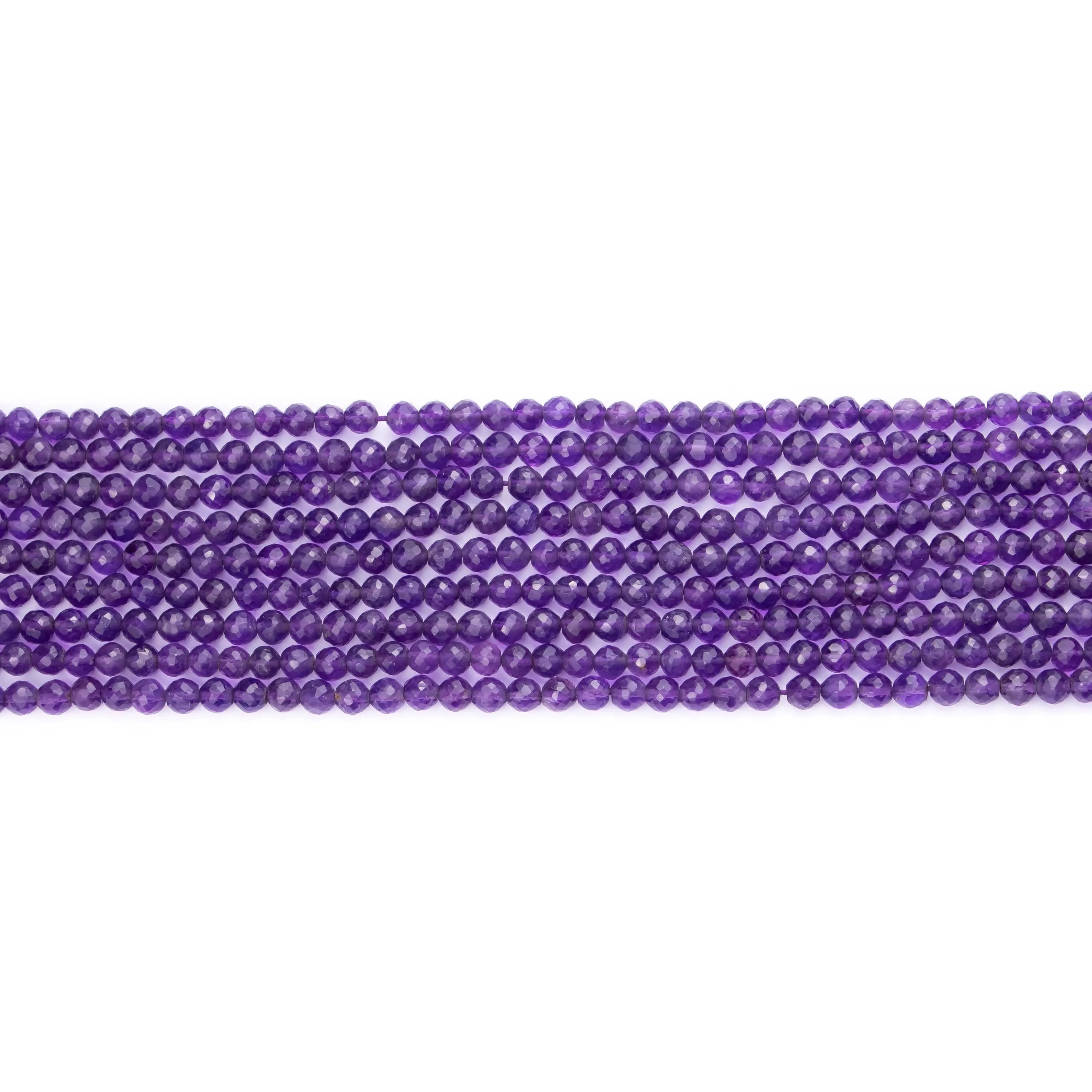 Purple Amethyst Beads Faceted Round Beads, 4 To 5 mm Beads, Round Beads, Amethyst Balls Beads, Jewelry Making Beads (SKU122)