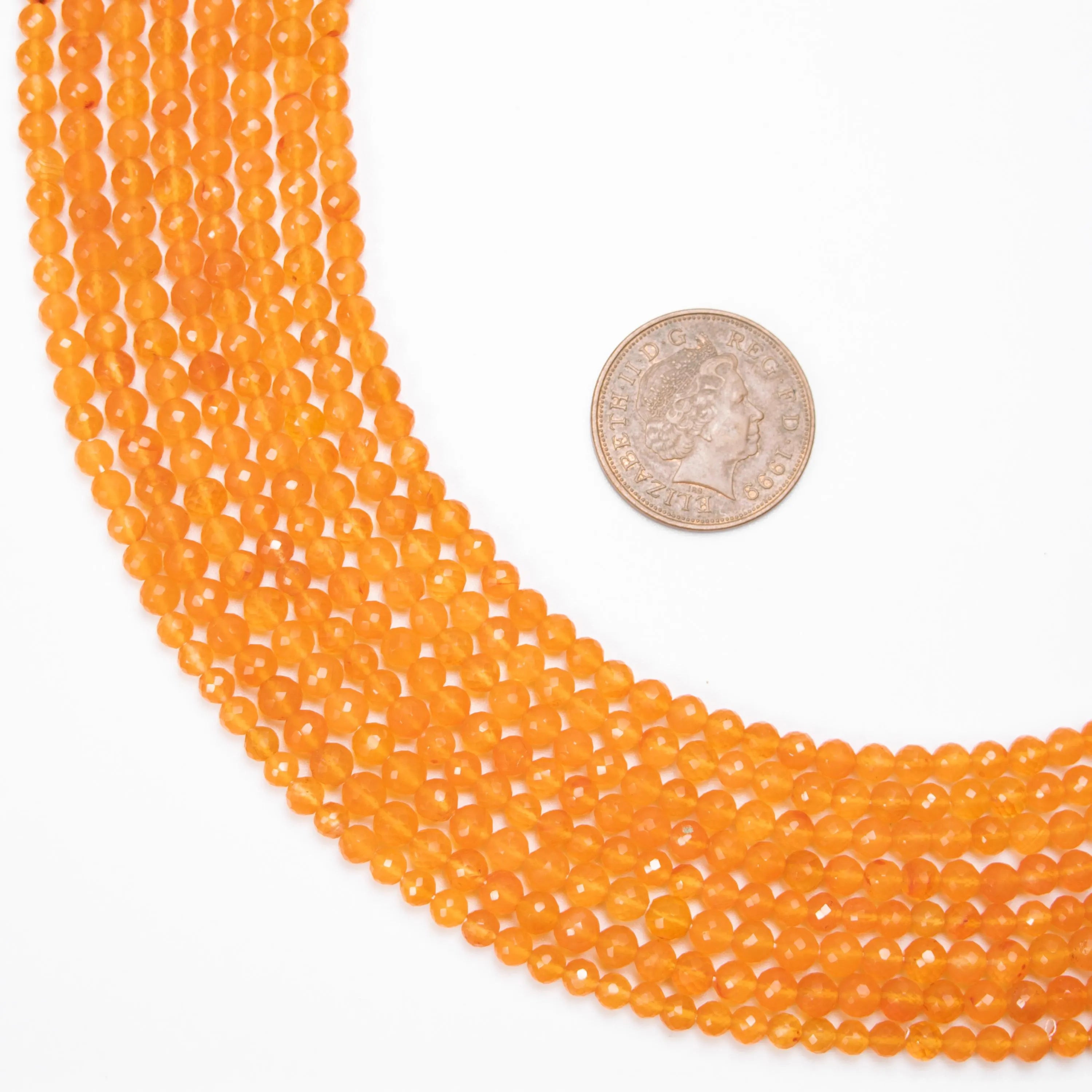 Natural Carnelian Faceted Round Balls Beads, Orange Carnelian Balls, Carnelian Jewelry Making Gemstone Beads, 15 Inch, SKU339