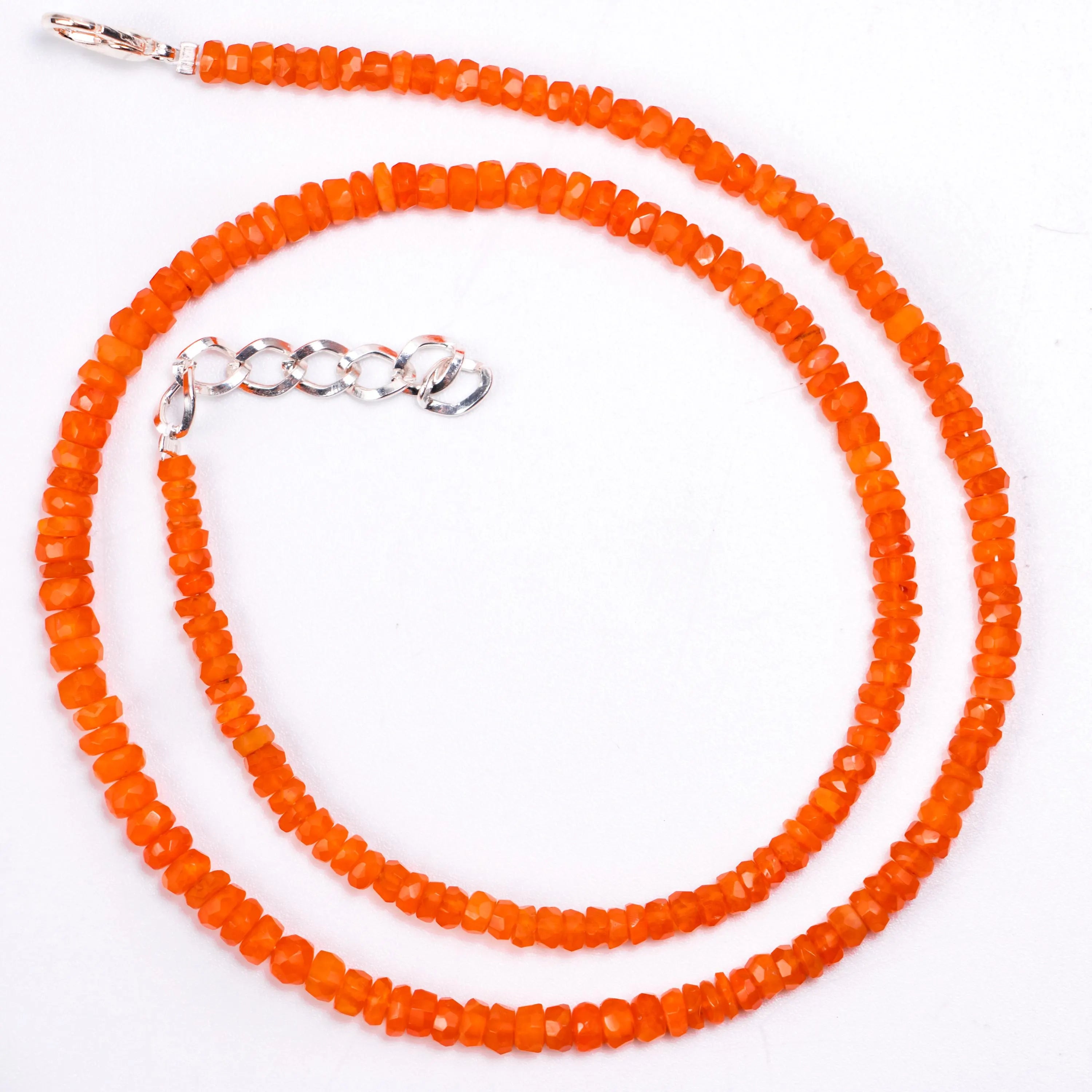 Ethiopian Opal Faceted Rondelle Beaded Necklace, 3 mm To 4.5 mm, Fanta Colour Opal Necklace, Welo Opal Beads Jewelry, 16 Inch Necklace, 214