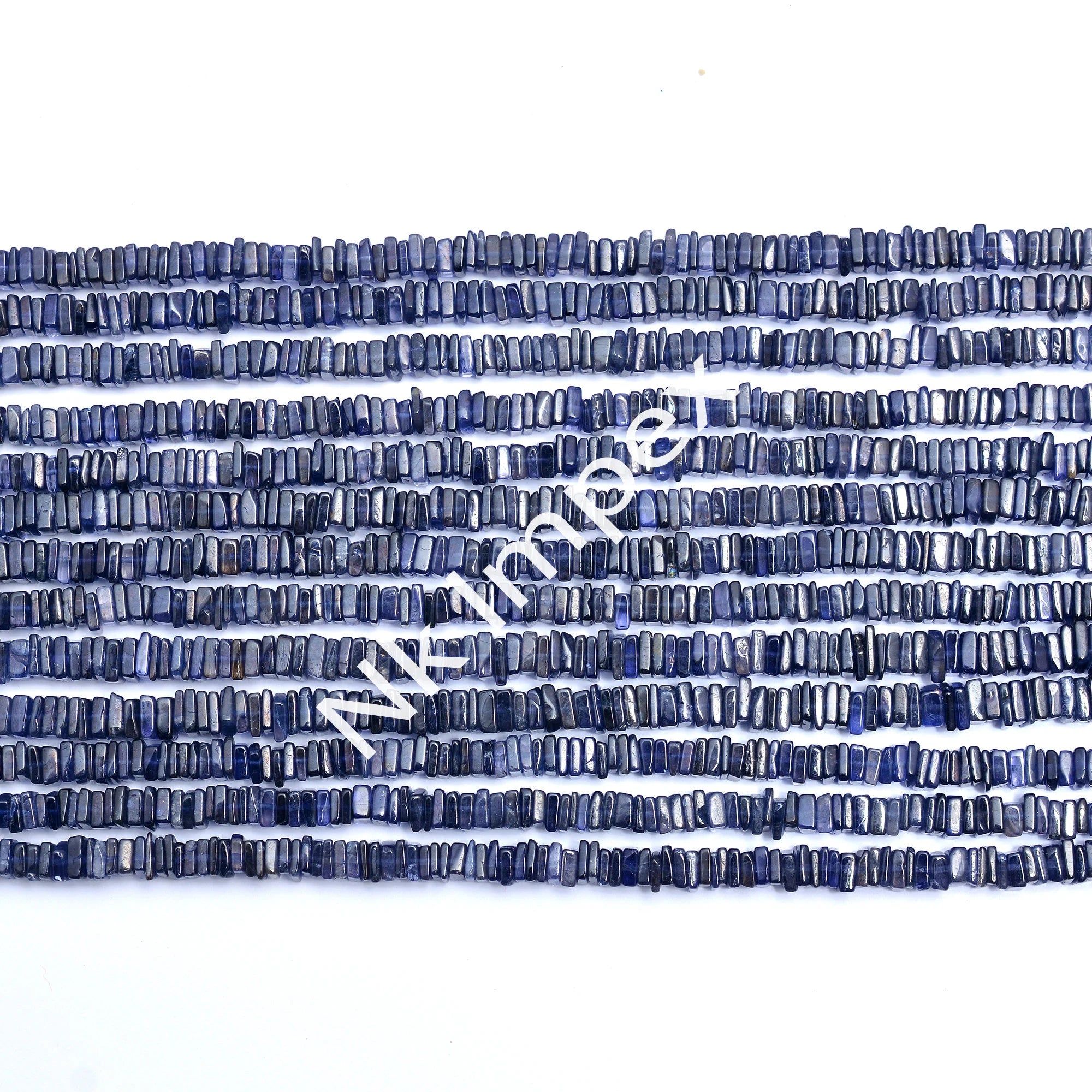 Iolite Smooth Square Beads, Iolite Square, Purple Iolite Square, Iolite Jewelry Making Gemstone Beads, 16 Inch Strand, (SKU107)