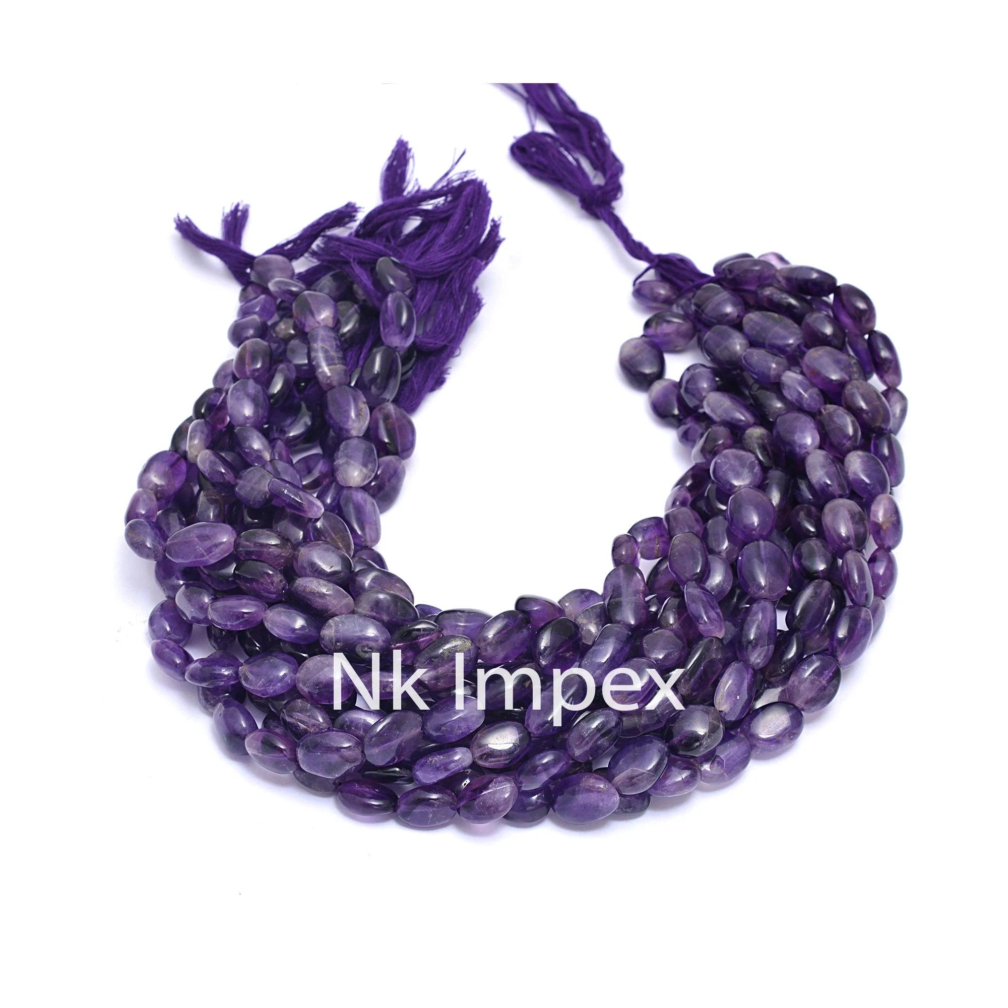 Amethyst Smooth Oval Beads, Amethyst Oval, Purple Amethyst Oval, Smooth Amethyst Beads, Amethyst Jewelry Making Beads, 14 Inch, SKU 336