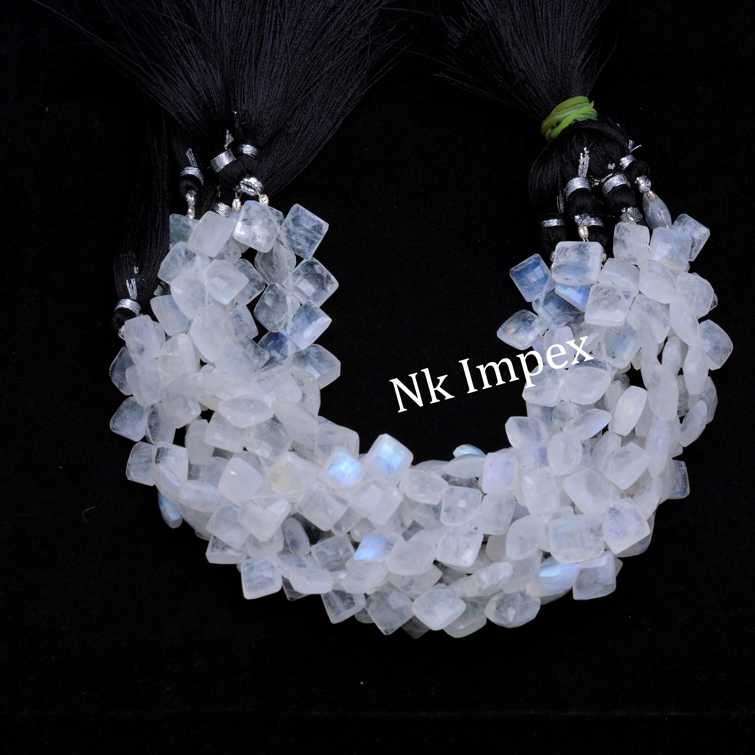 White Rainbow Moonstone Faceted Kite Beads, 6 To 10 mm, Dainty Gemstone Beads Supplier, (SKU 1327)