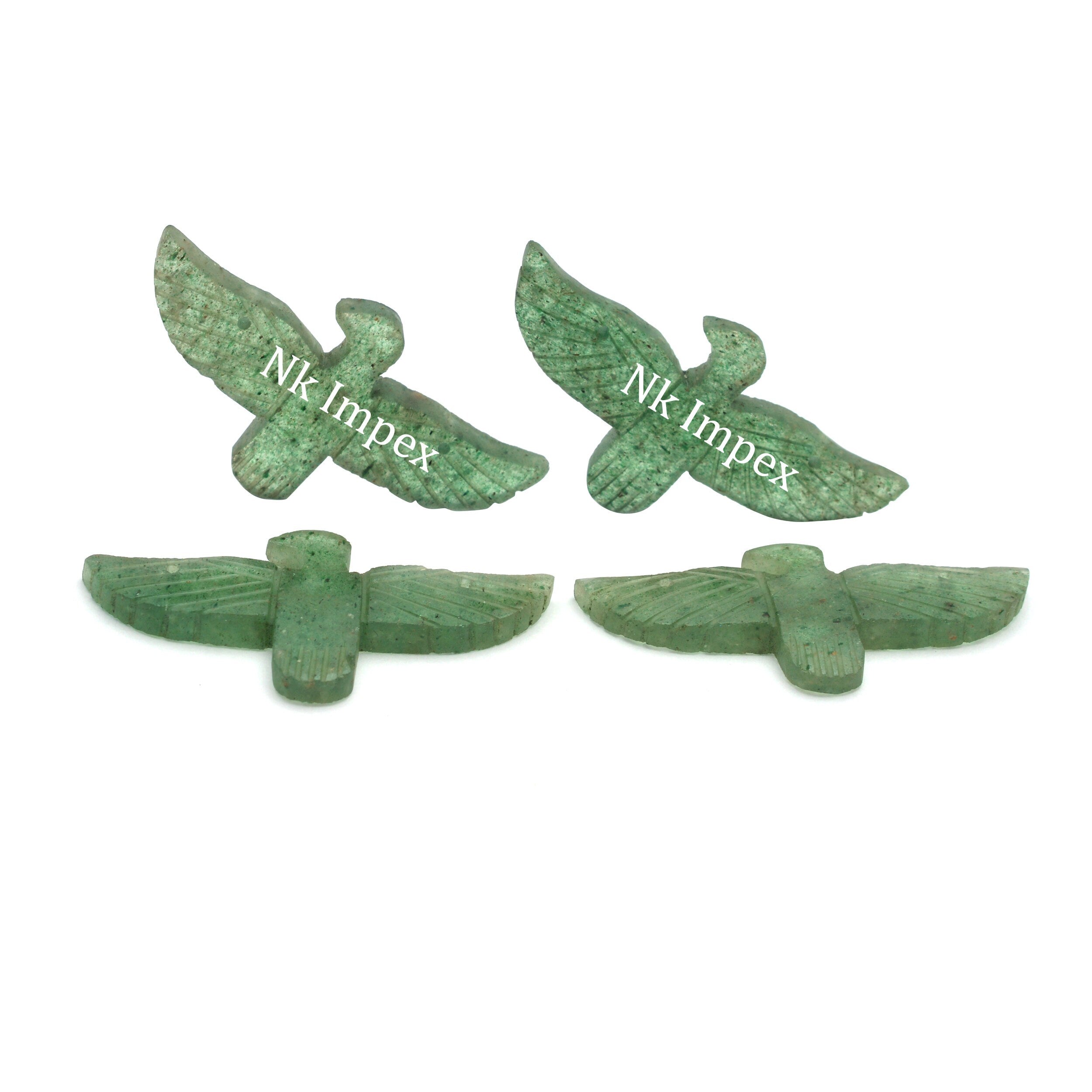 Green Strawberry Quartz Eagle Pendant, Eagle Shape Green Strawberry Gemstone, Handmade Eagle Pendant, Natural Gemstone Pendant, SKU 1318